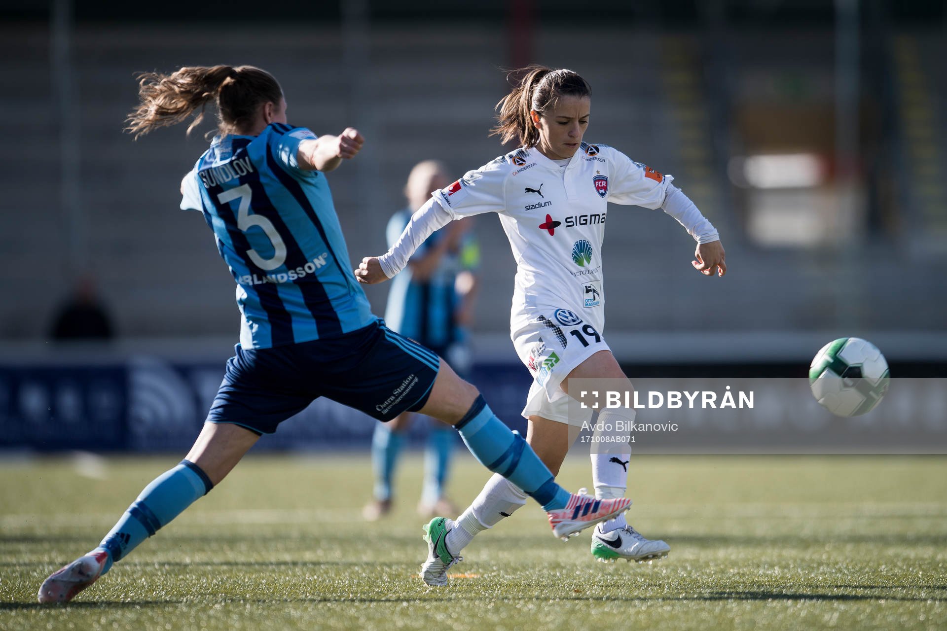 Rosengårds Iva Landeka och Djurgårdens Kim Sundlöv