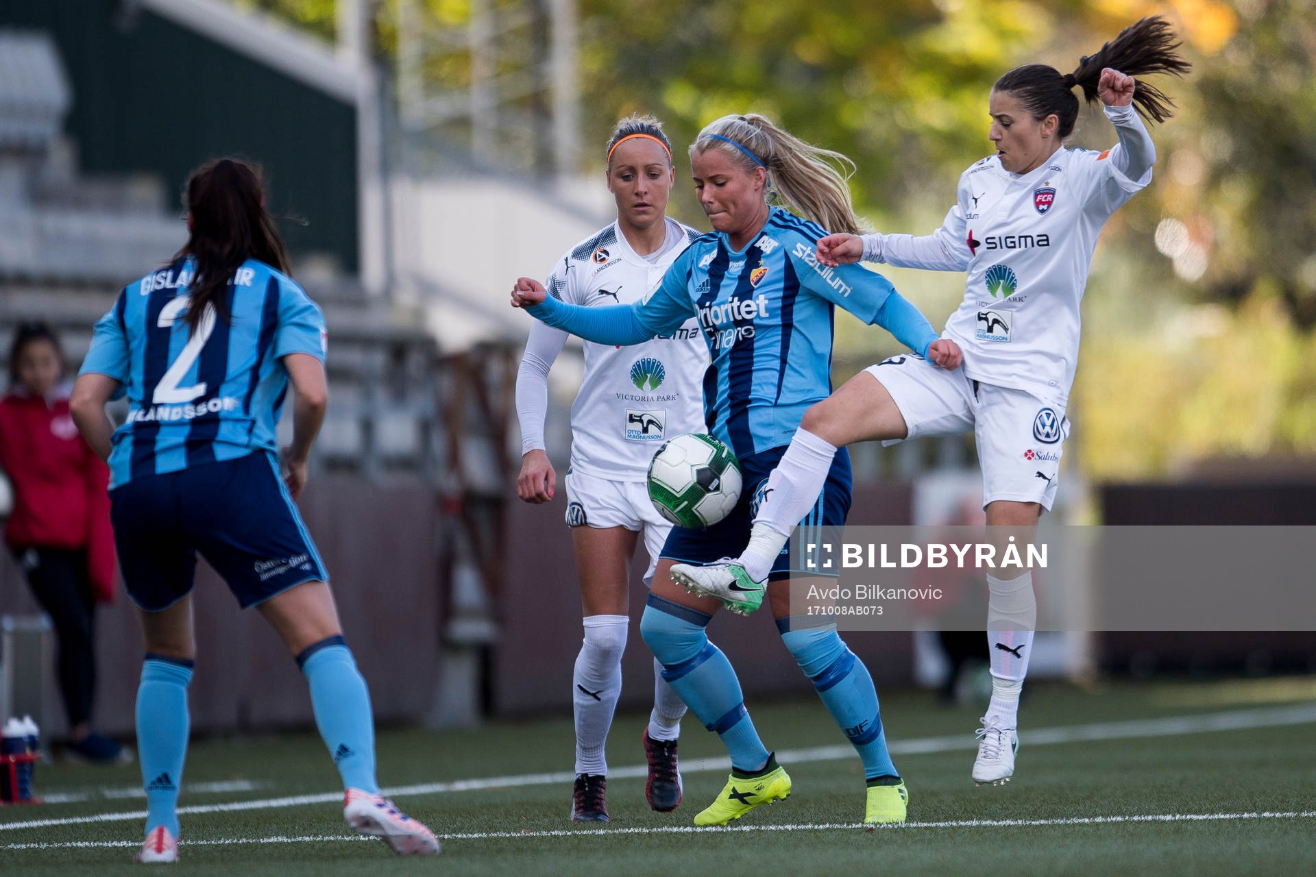 Rosengårds Edina Filekovic och Djurgårdens Madeleine