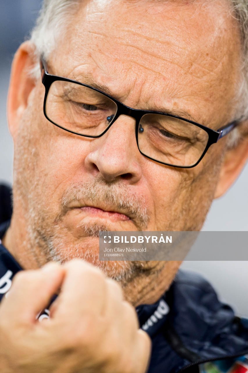 Lars Lagerbäck, head coach of Norway
