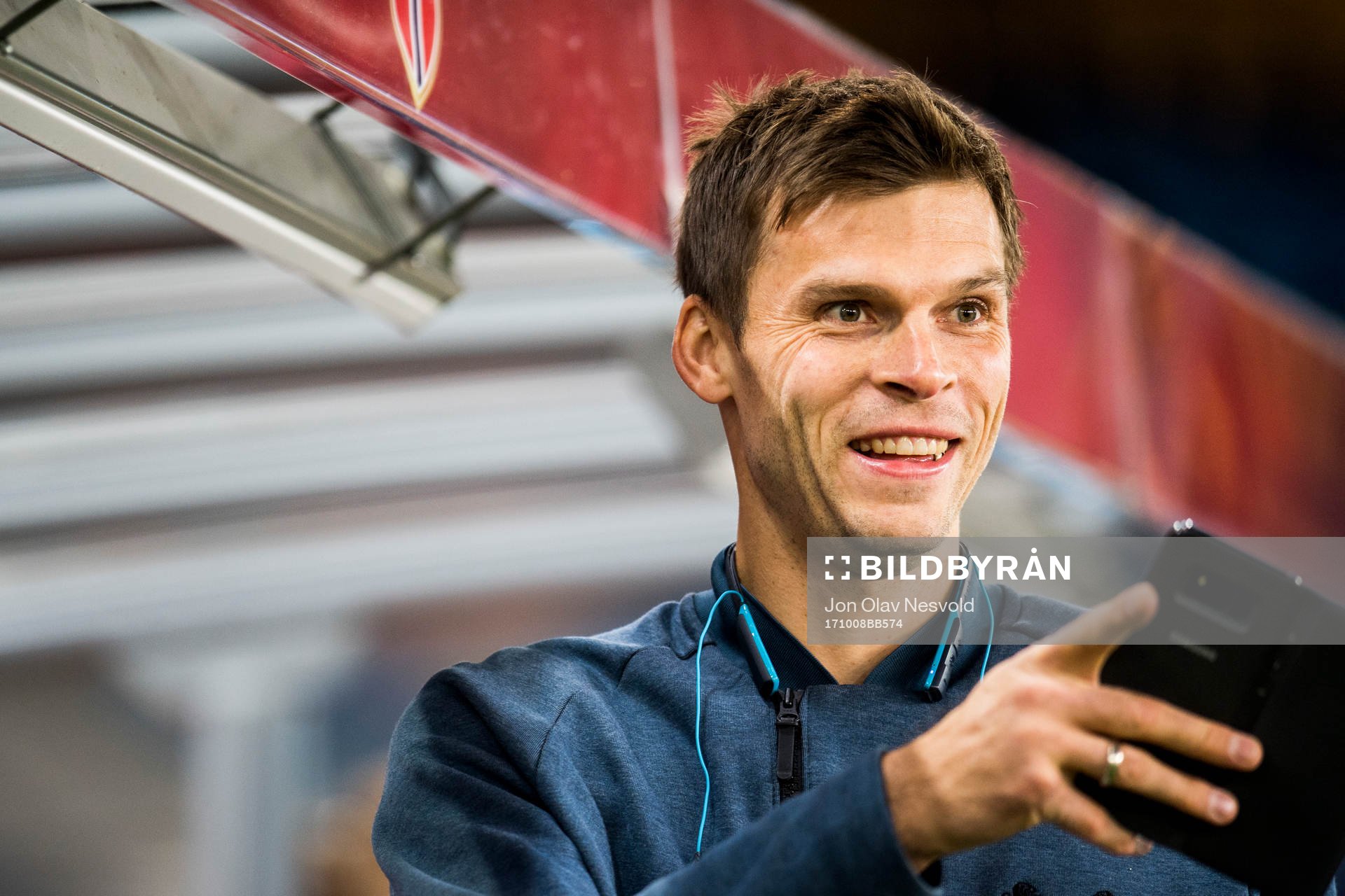 Goalkeeper Rune Almenning Jarstein of Norway