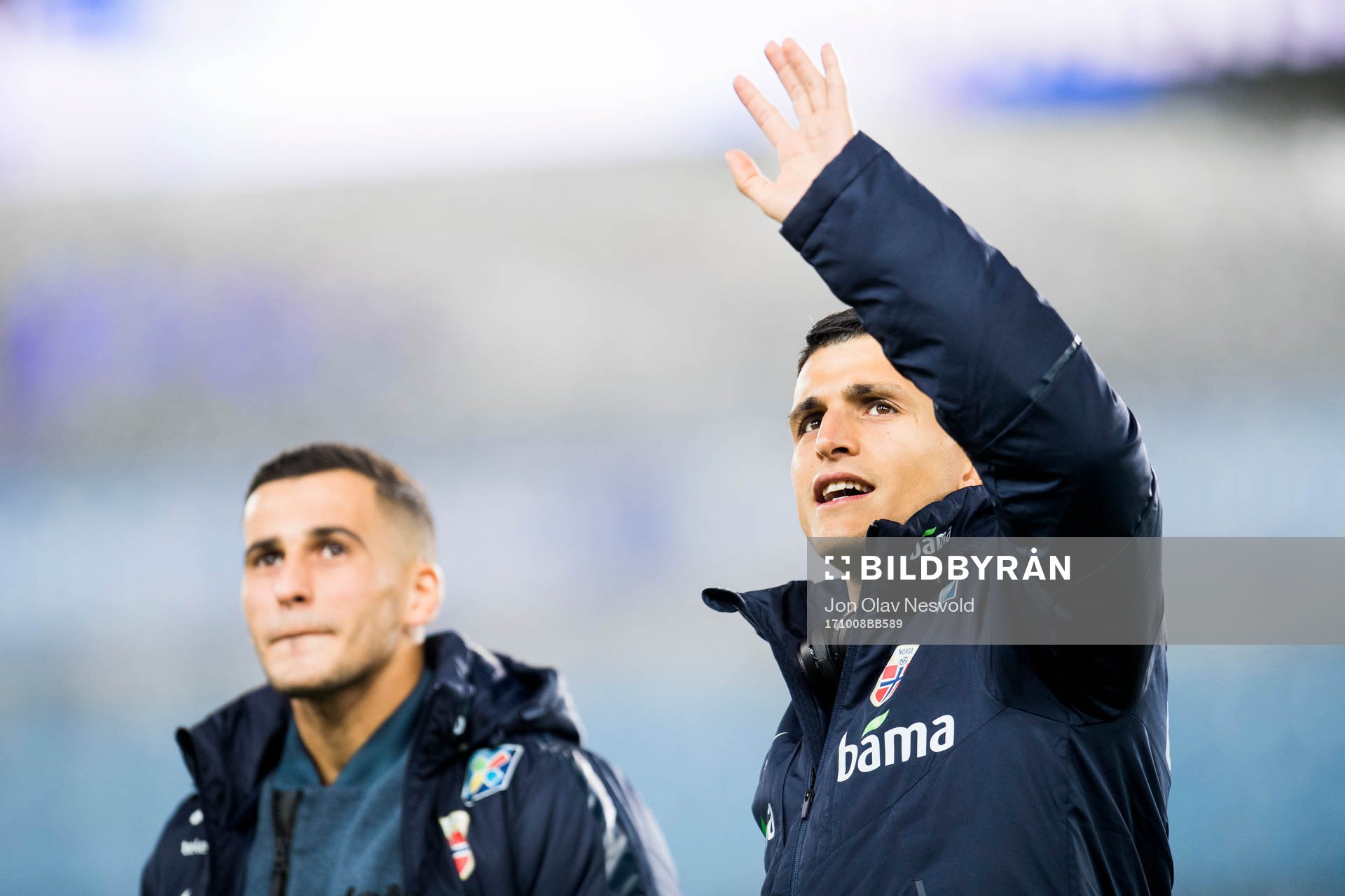 Omar Elabdellaoui and Mohamed Elyounoussi of Norway