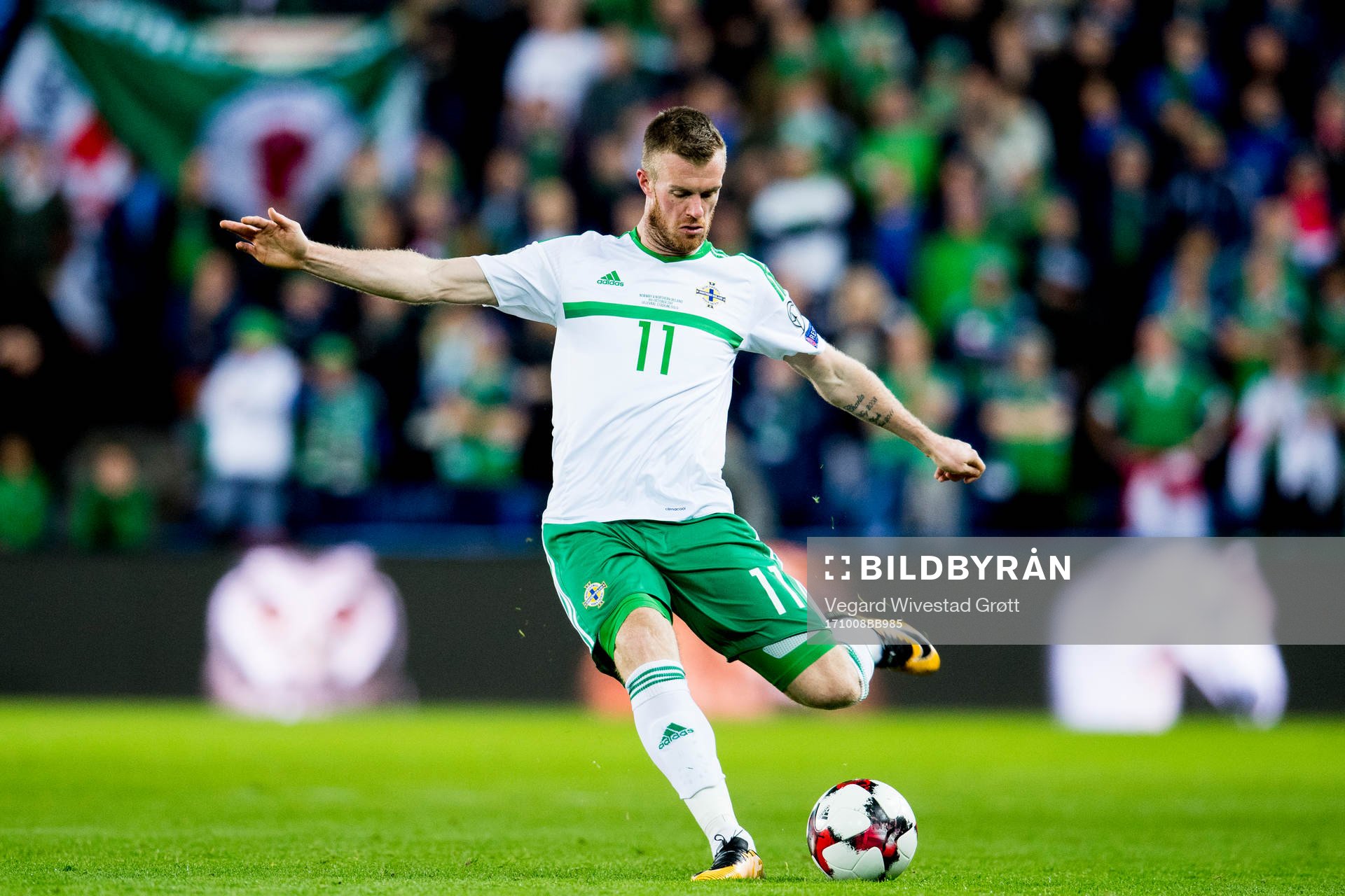 Chris Brunt of Northern Ireland