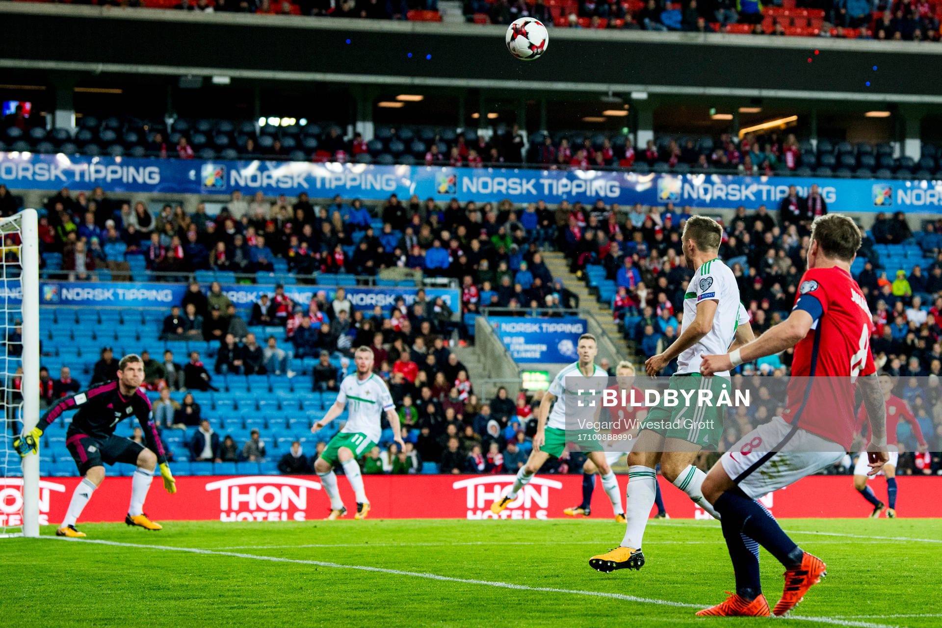 Stefan Johansen of Norway with the assist leading up to 1-0