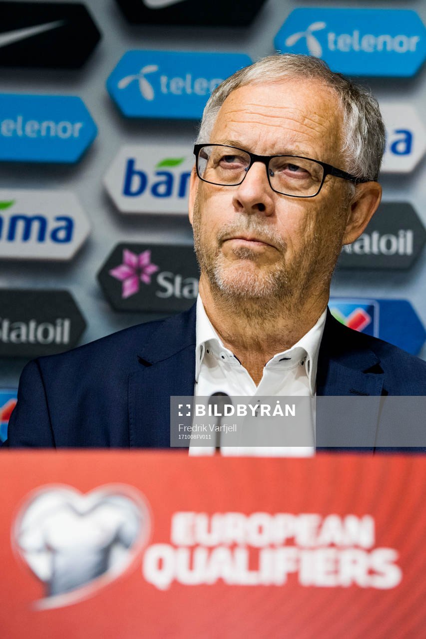 Lars Lagerbäck, head coach of Norway