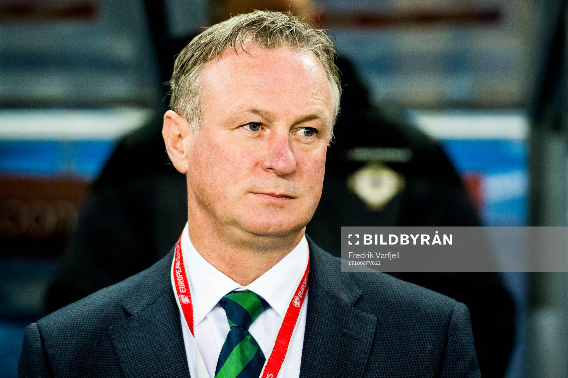 Michael O'Neill, head coach of Northern Irelandahead of the