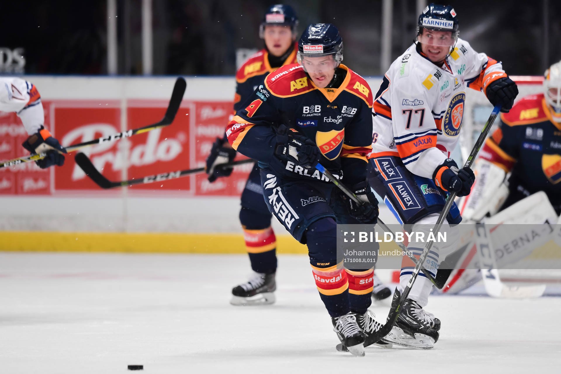 Djurgårdens Marcus Högström och Växjös Pontus