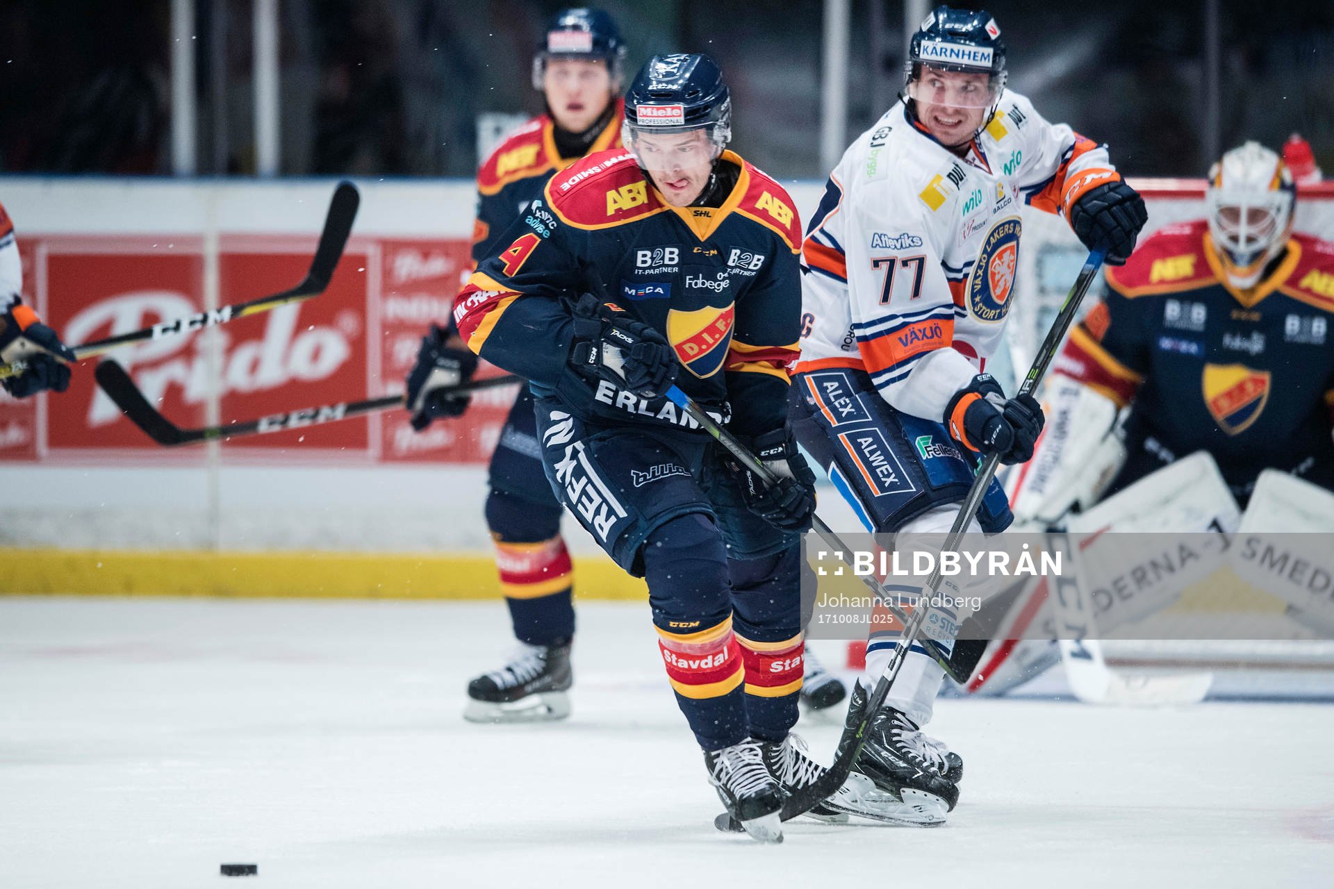 Djurgårdens Marcus Högström och Växjös Pontus