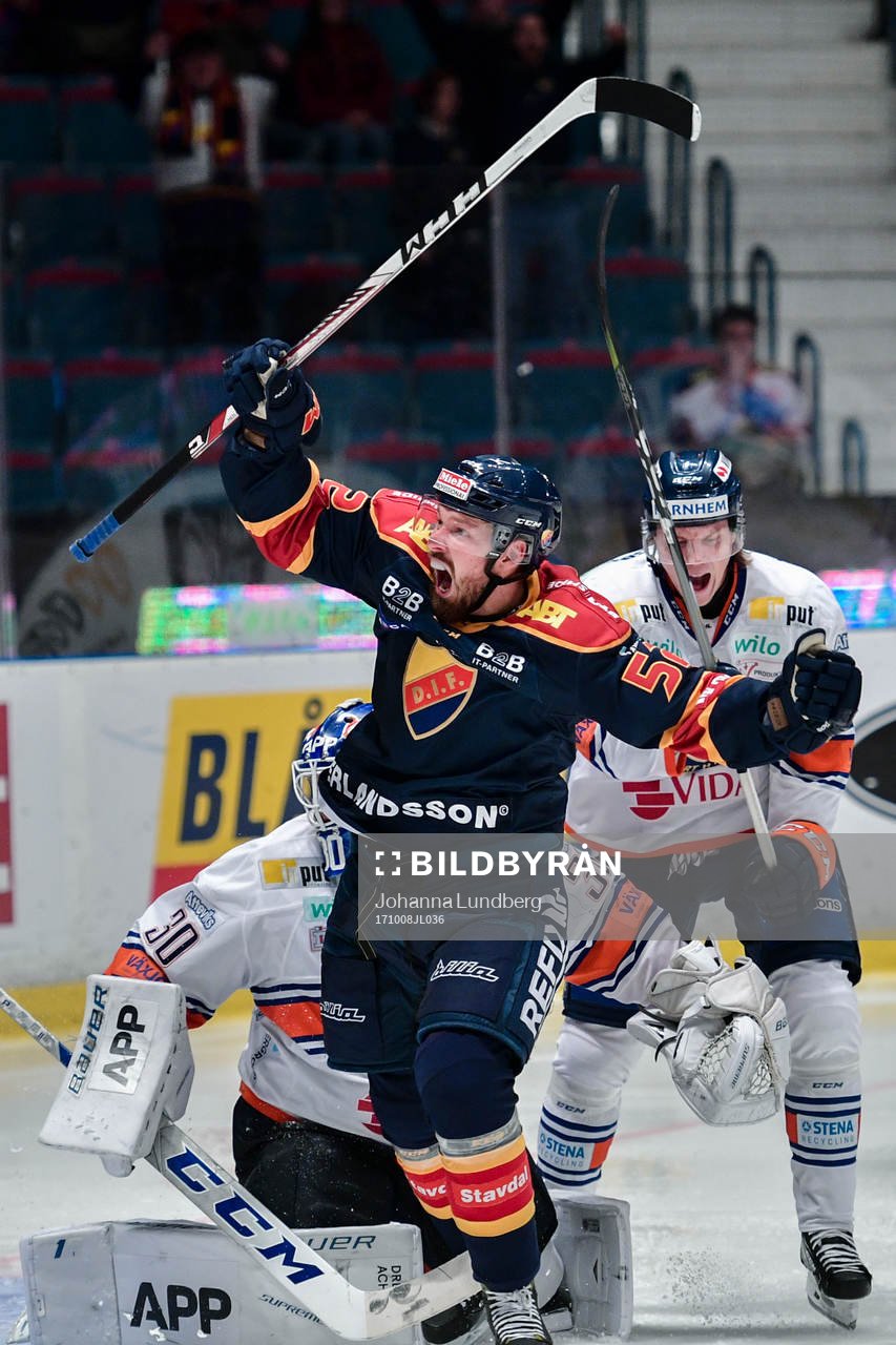 Djurgårdens Mikael Ahlén jublar