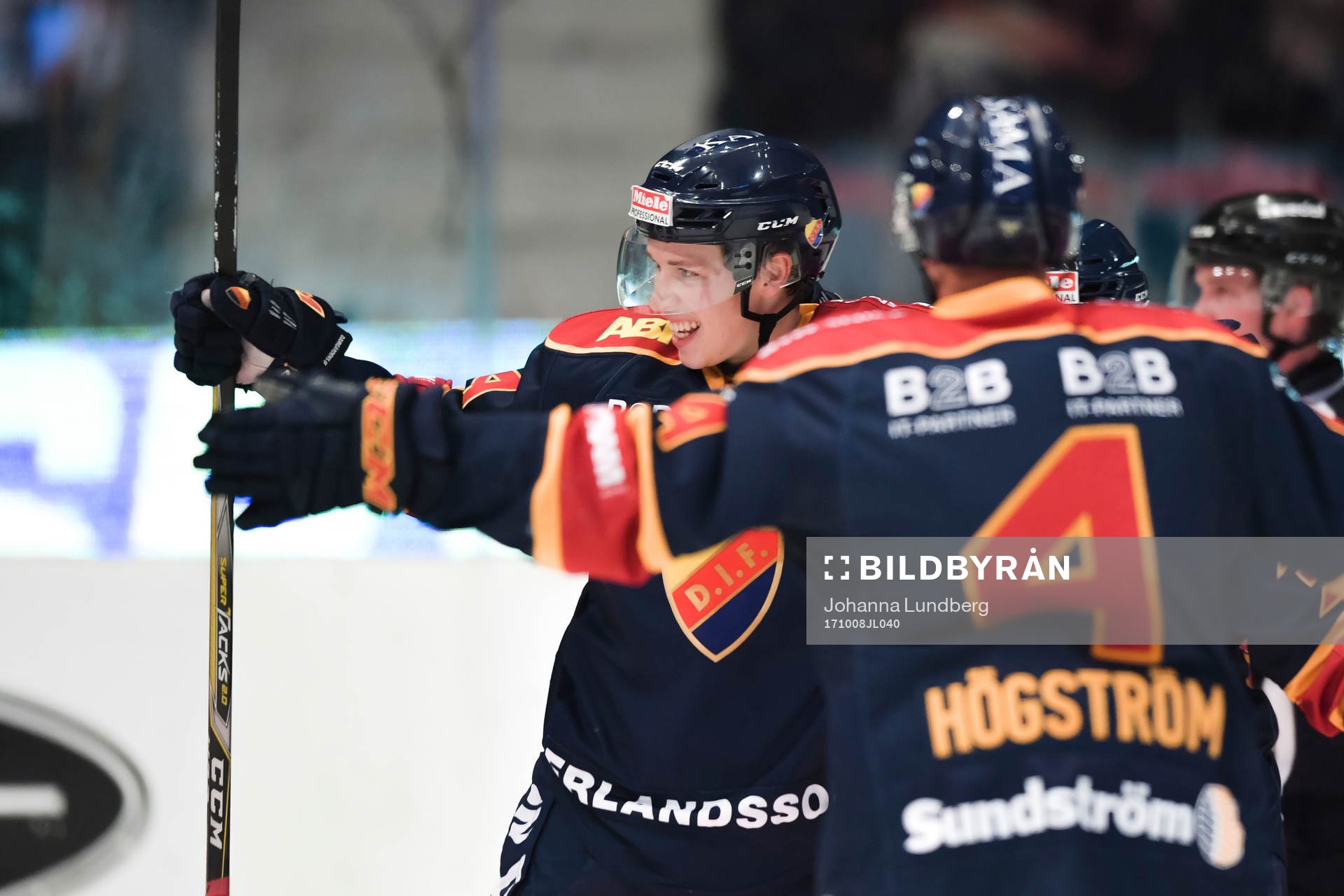 Djurgårdens Lukas Vejdemo jublar