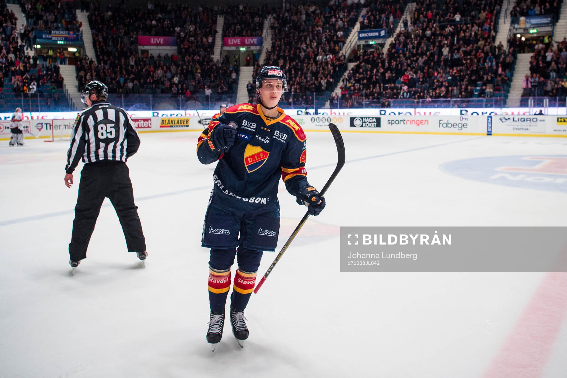 Djurgårdens Lukas Vejdemo jublar
