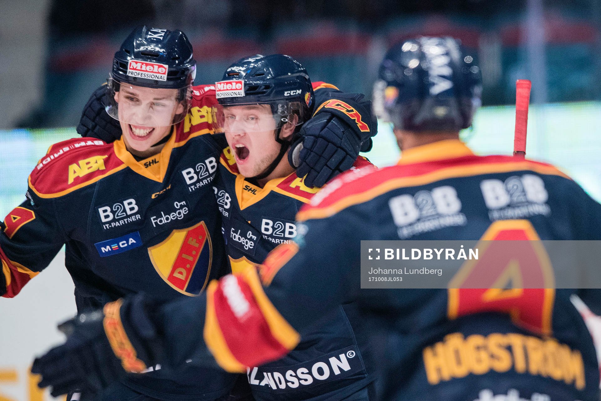 Djurgårdens Lukas Vejdemo jublar
