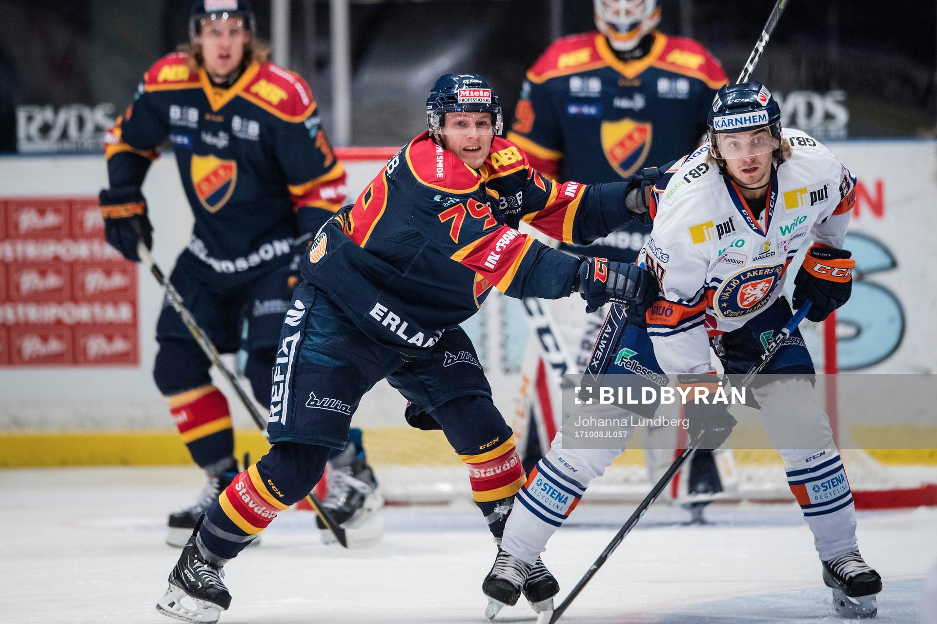 Djurgårdens Patrik Lundh och Växjös Adam Brodecki