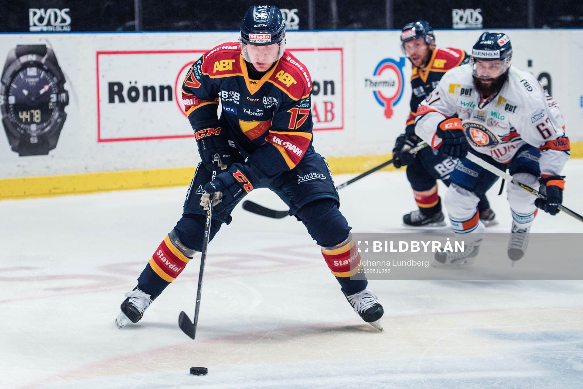Djurgårdens Henrik Eriksson och Växjös Linus Fröberg