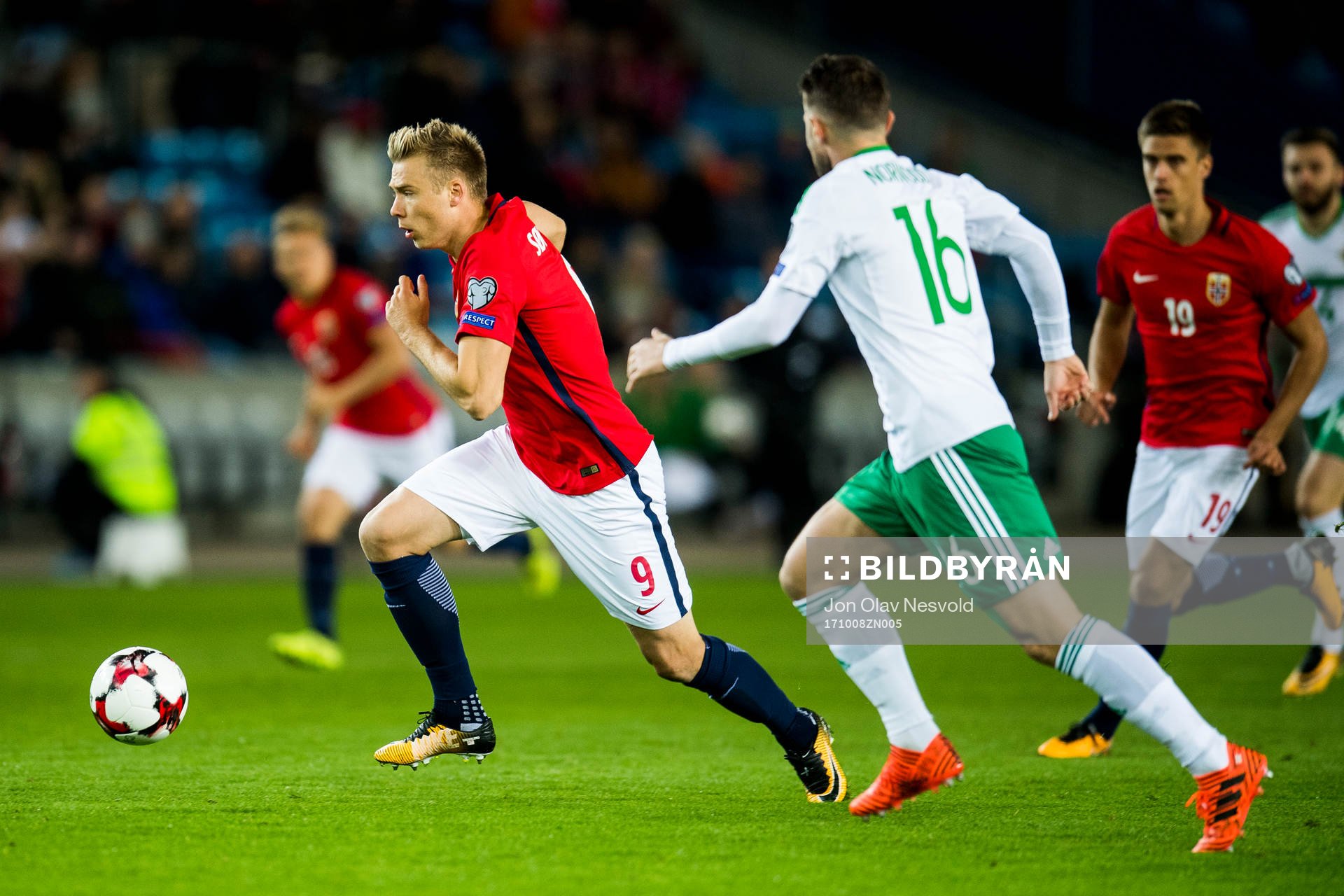 Alexander Toft Søderlund of Norway and Oliver Norwood of