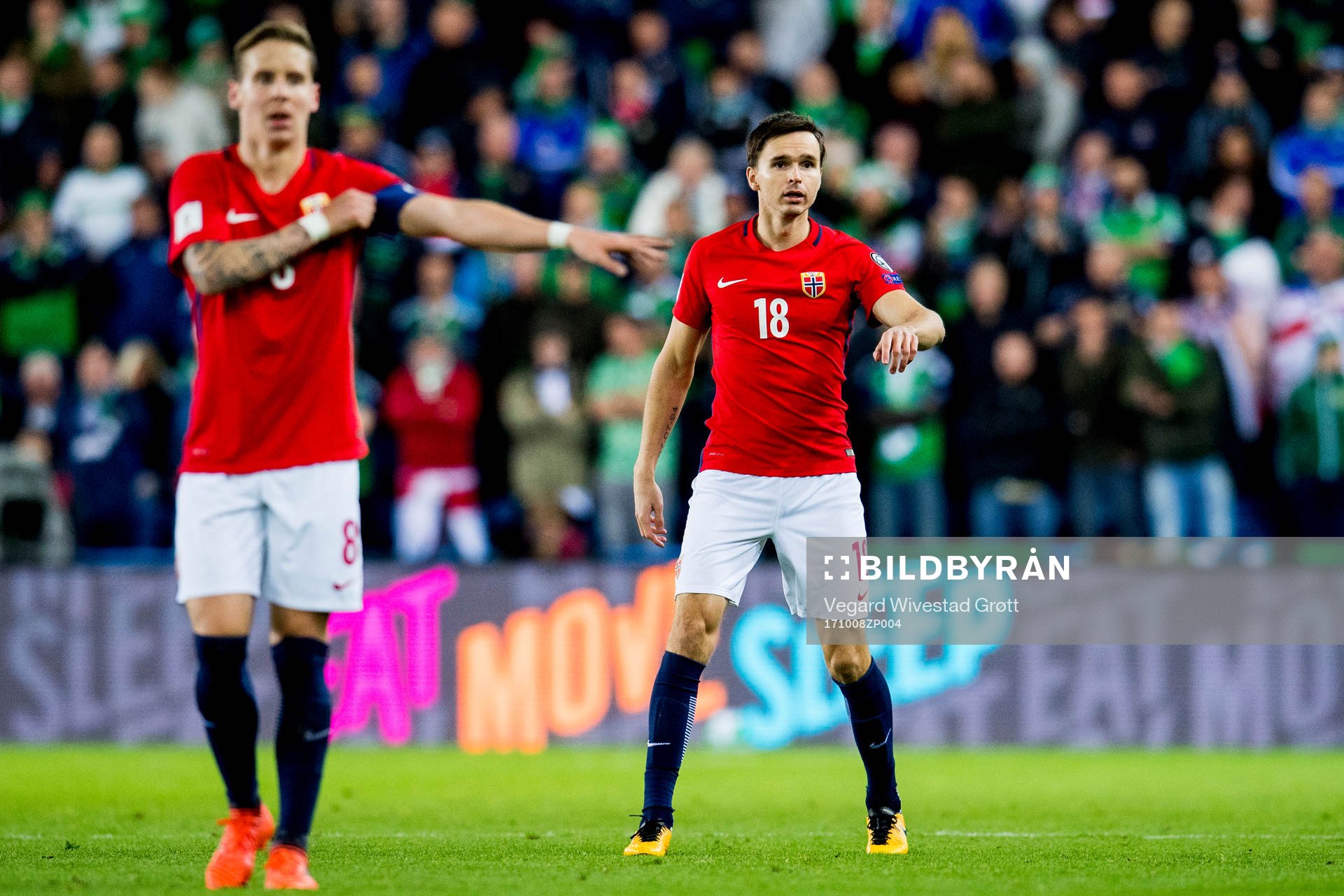 Stefan Johansen and Ole Kristian Selnæs of Norway