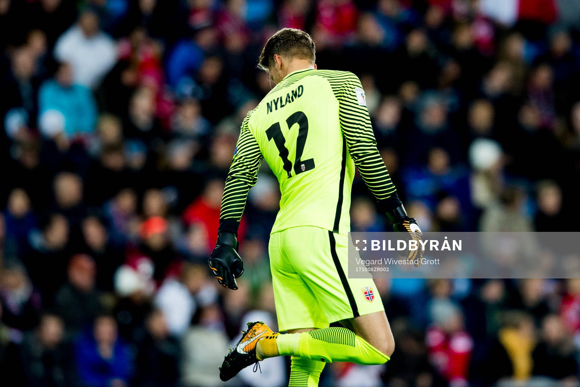 Goalkeeper Ørjan Håskjold Nyland of Norway