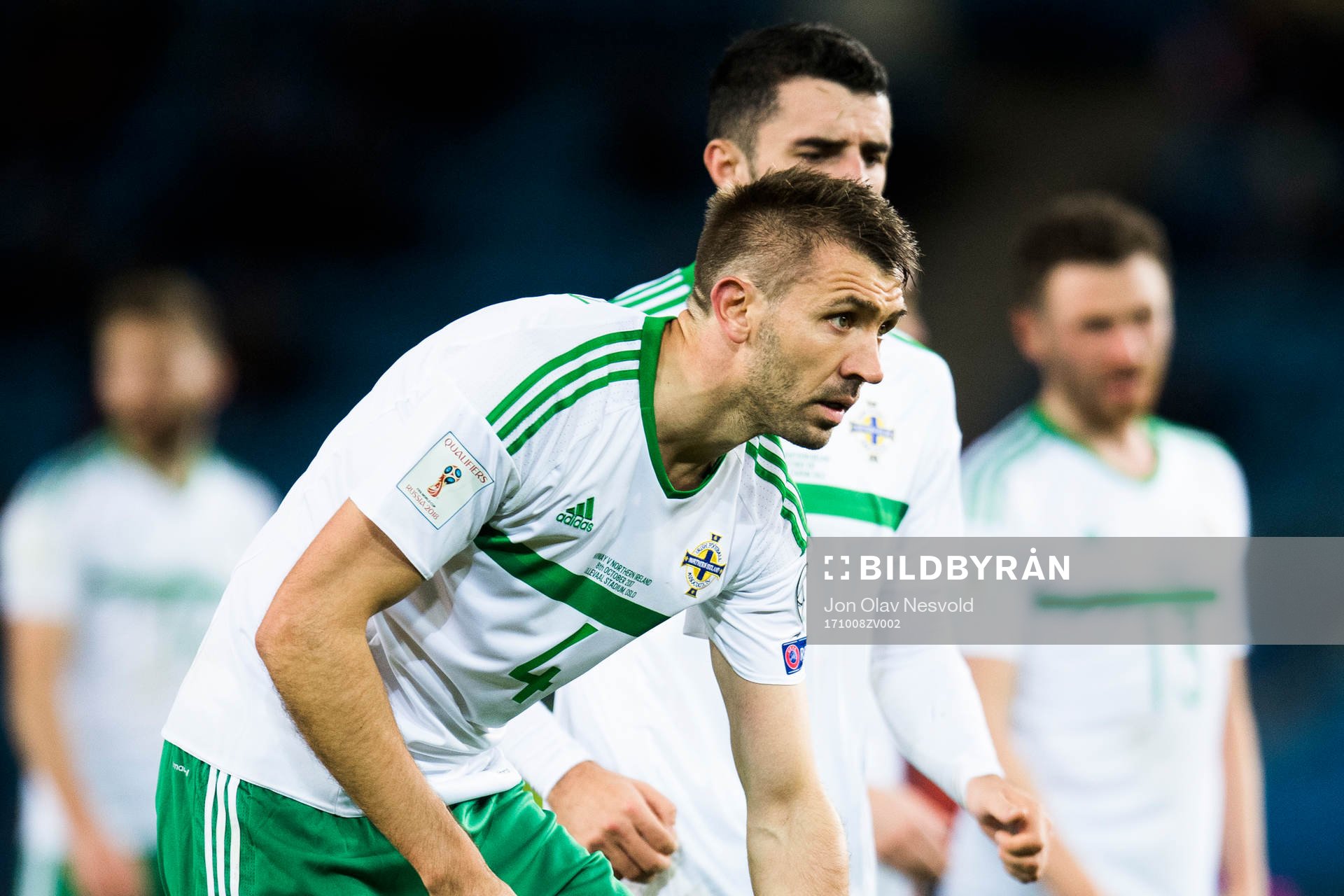 Gareth McAuley of Northern Ireland