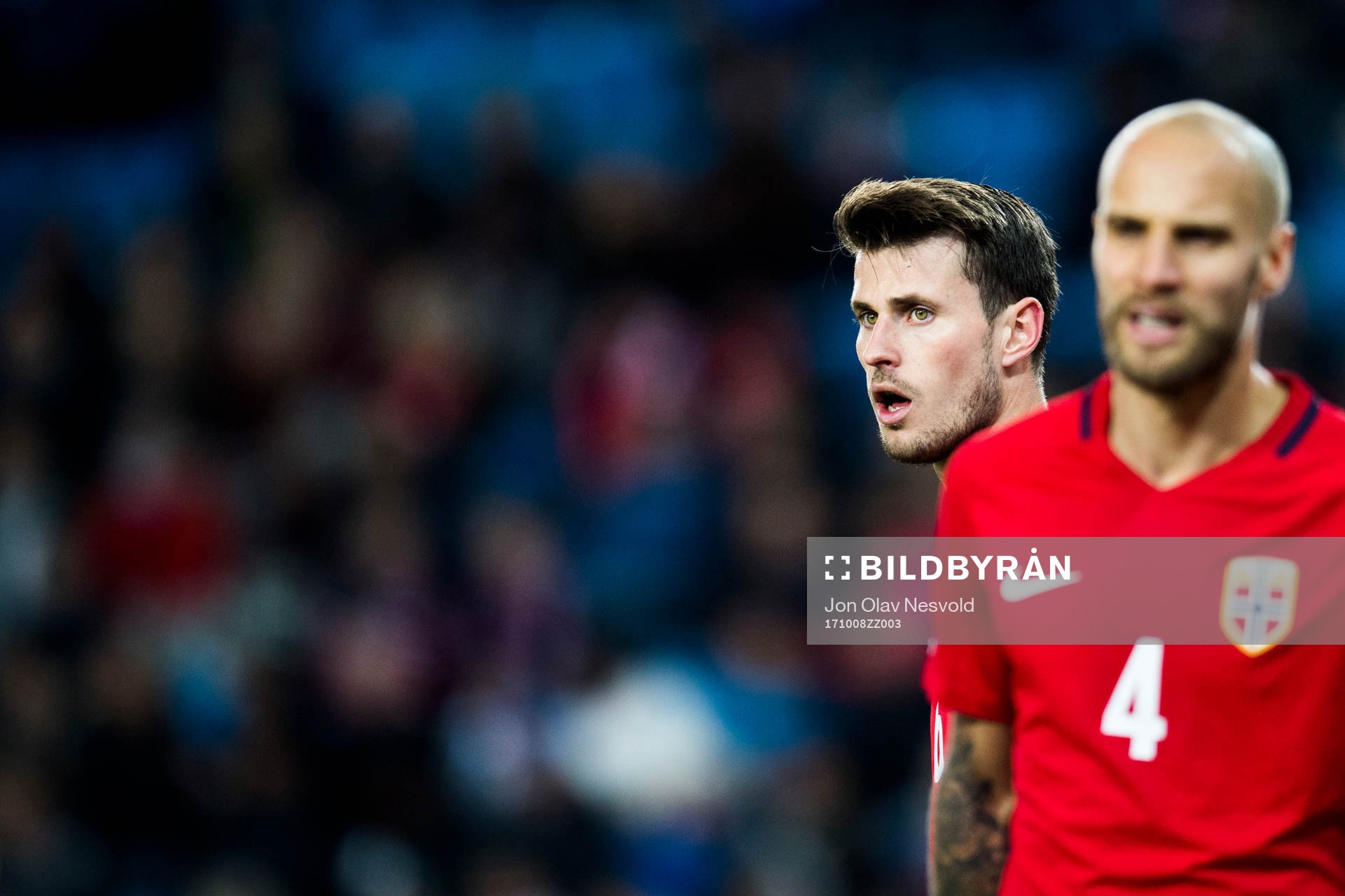 Håvard Nordtveit and Tore Reginiussen of Norway
