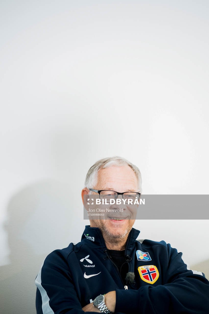 Lars Lagerbäck, head coach of Norway