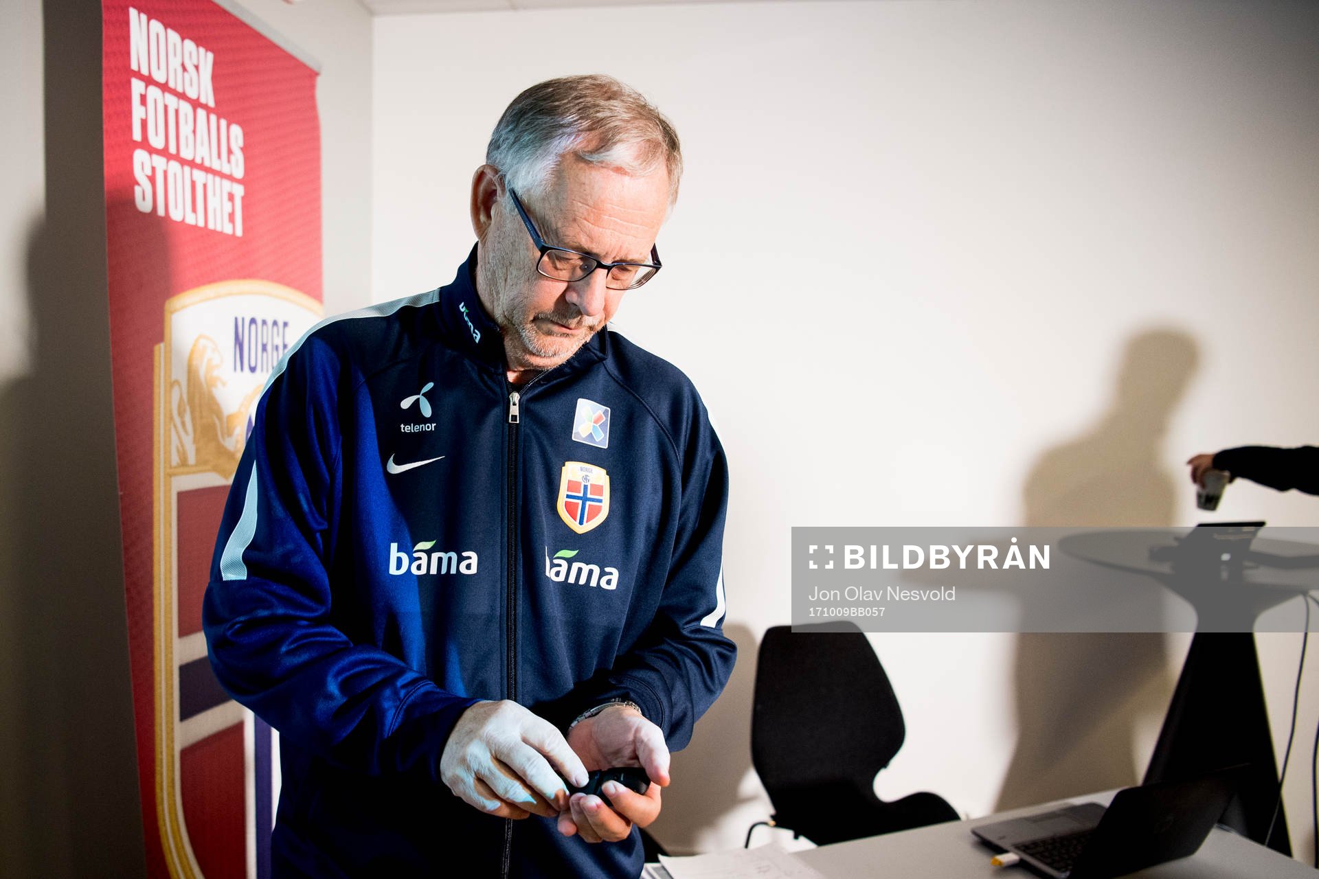 Lars Lagerbäck, head coach of Norway