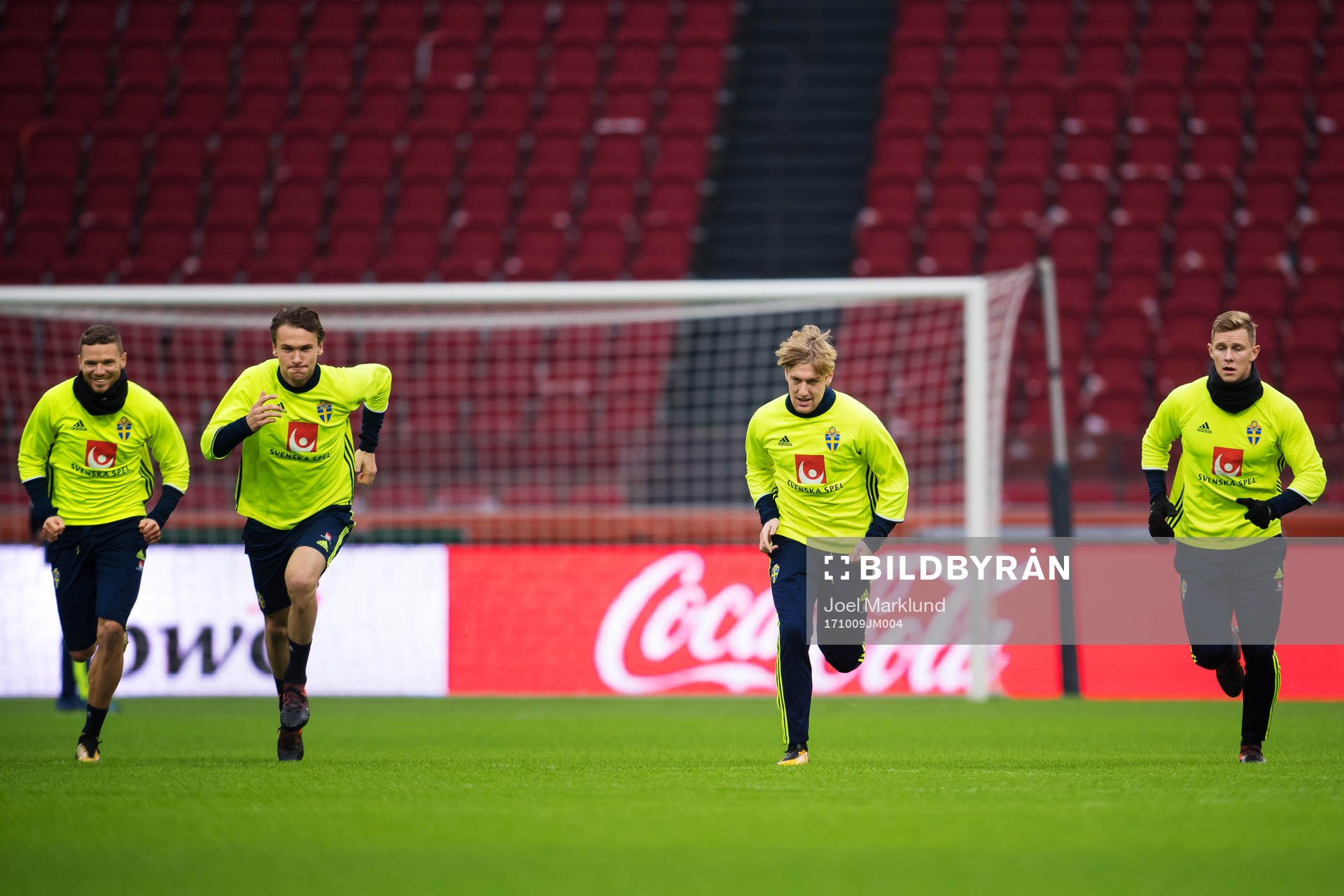 Marcus Berg, Albin Ekdal, Emil Forsberg och Emil Krafth
