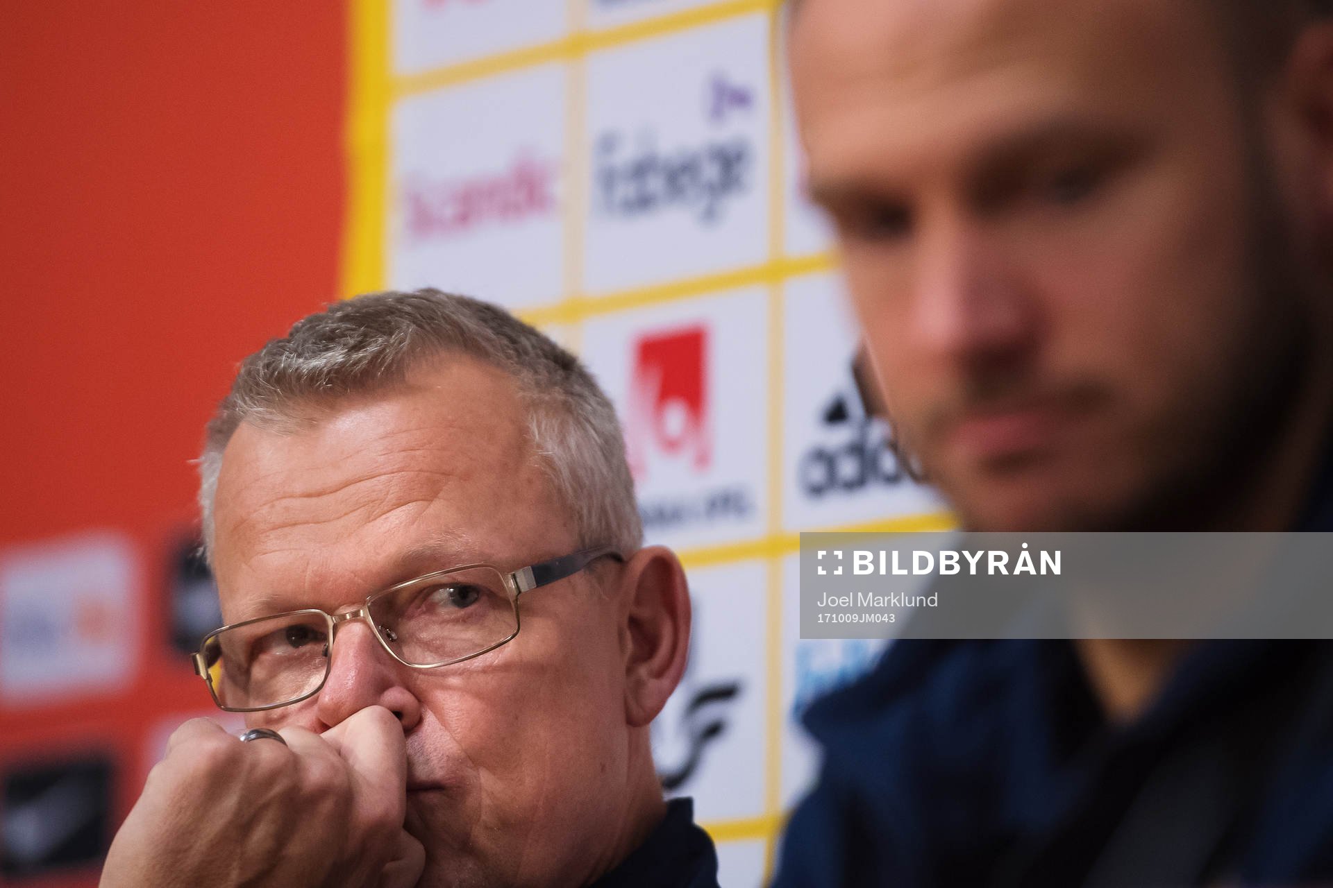 Förbundskapten Janne Andersson och Andreas Granqvist