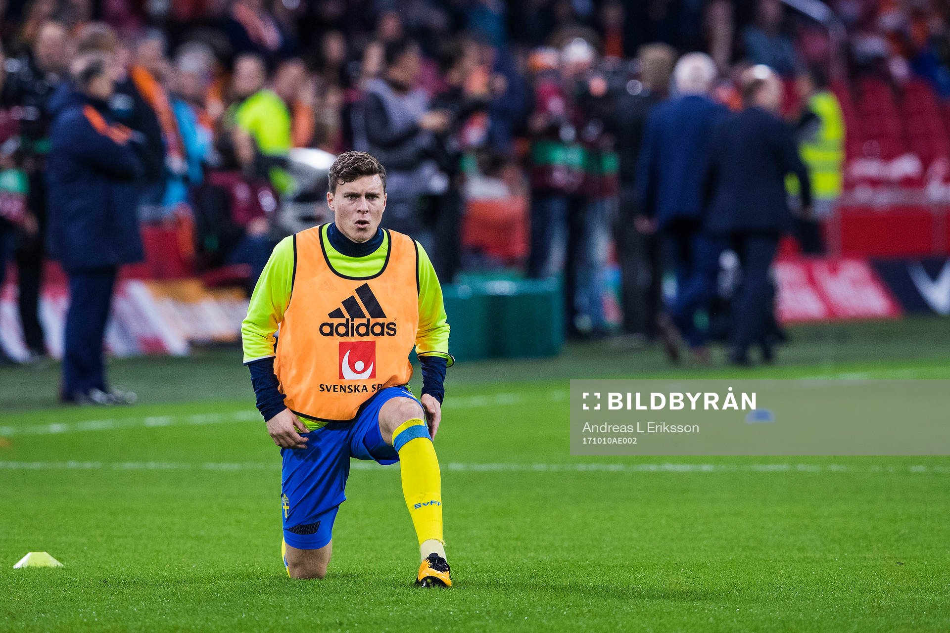 Sveriges Victor Nilsson Lindelöf värmer upp