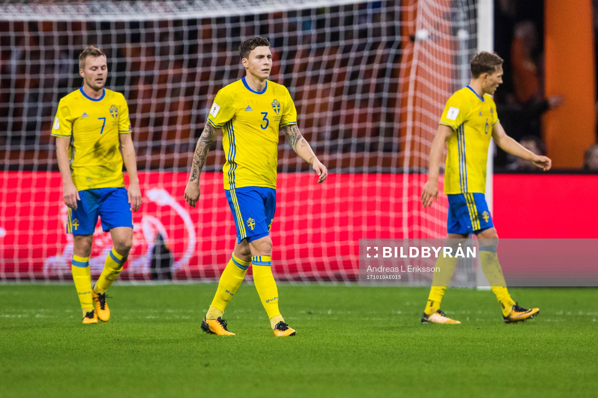 Sveriges Sebastian Larsson, Victor Nilsson Lindelöf och