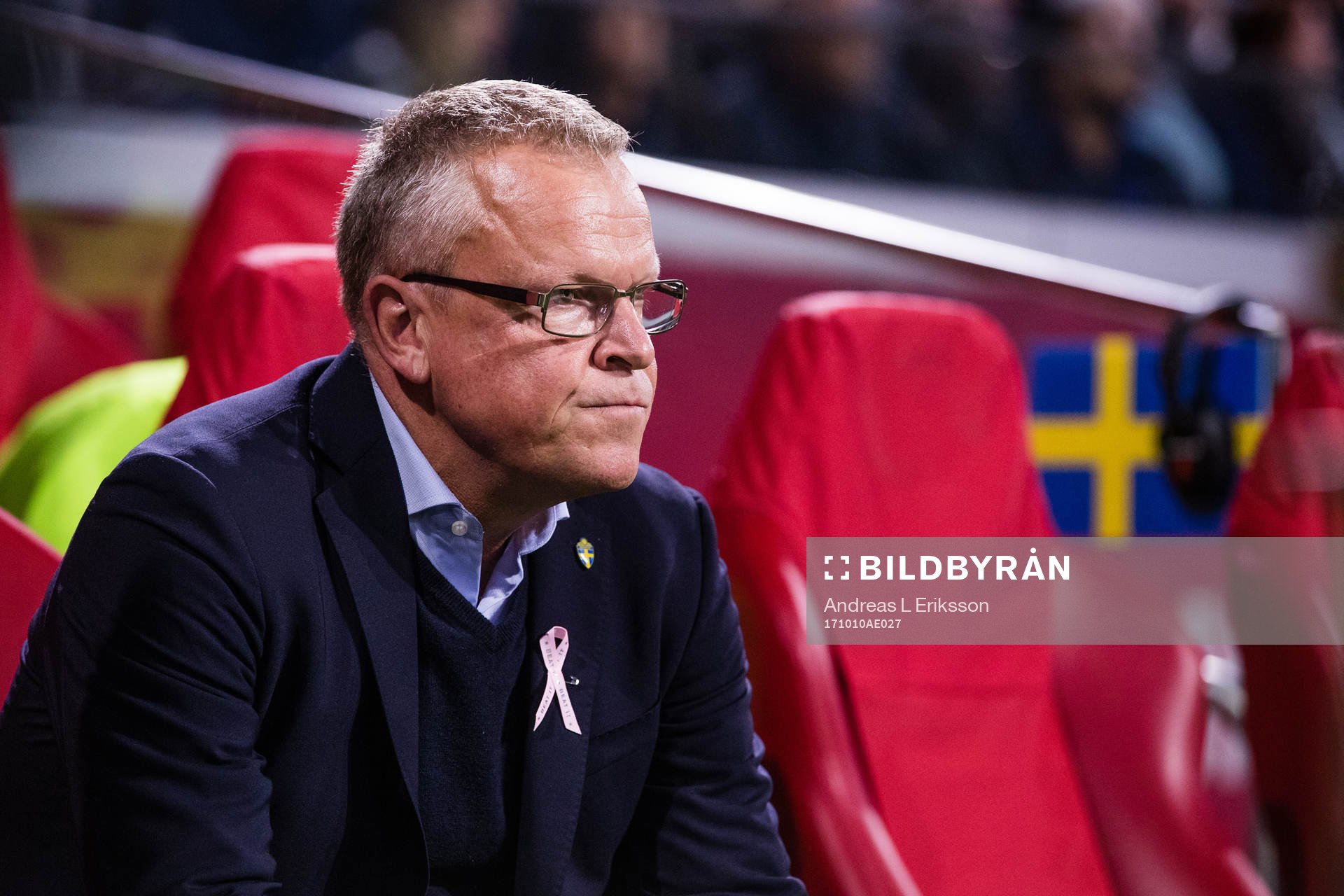 Sveriges förbundskapten Janne Andersson innan