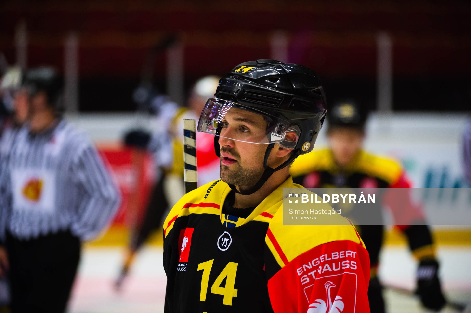 Johan Alcén of Brynäs looks dejected