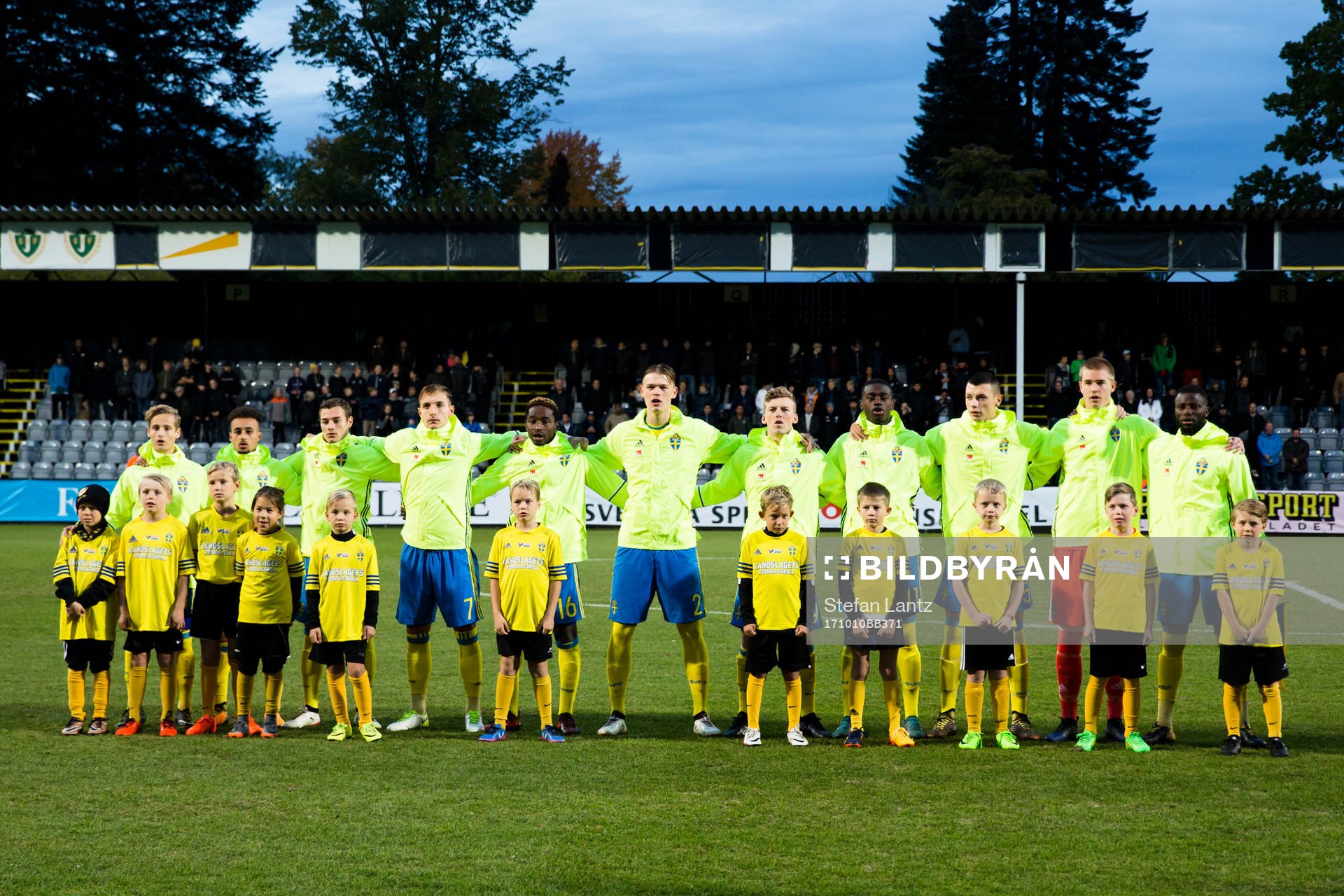 Sveriges spelare på Stadsparksvallen