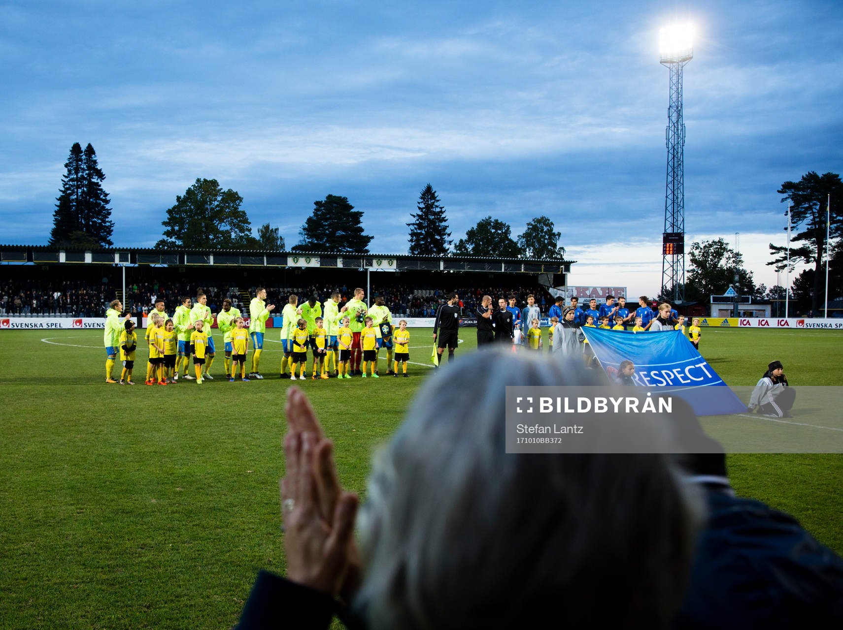 Sveriges spelare på Stadsparksvallen