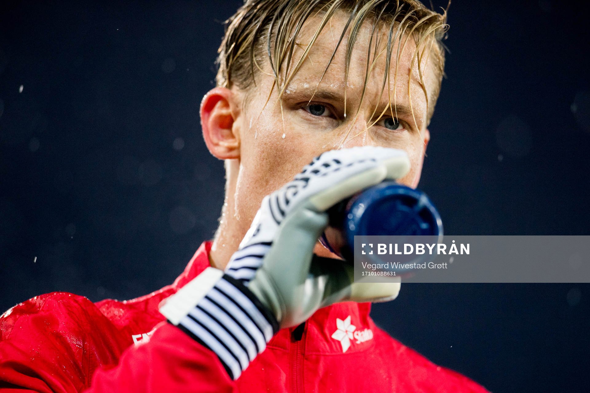 Goalkeeper Sondre Rossbach of Norway
