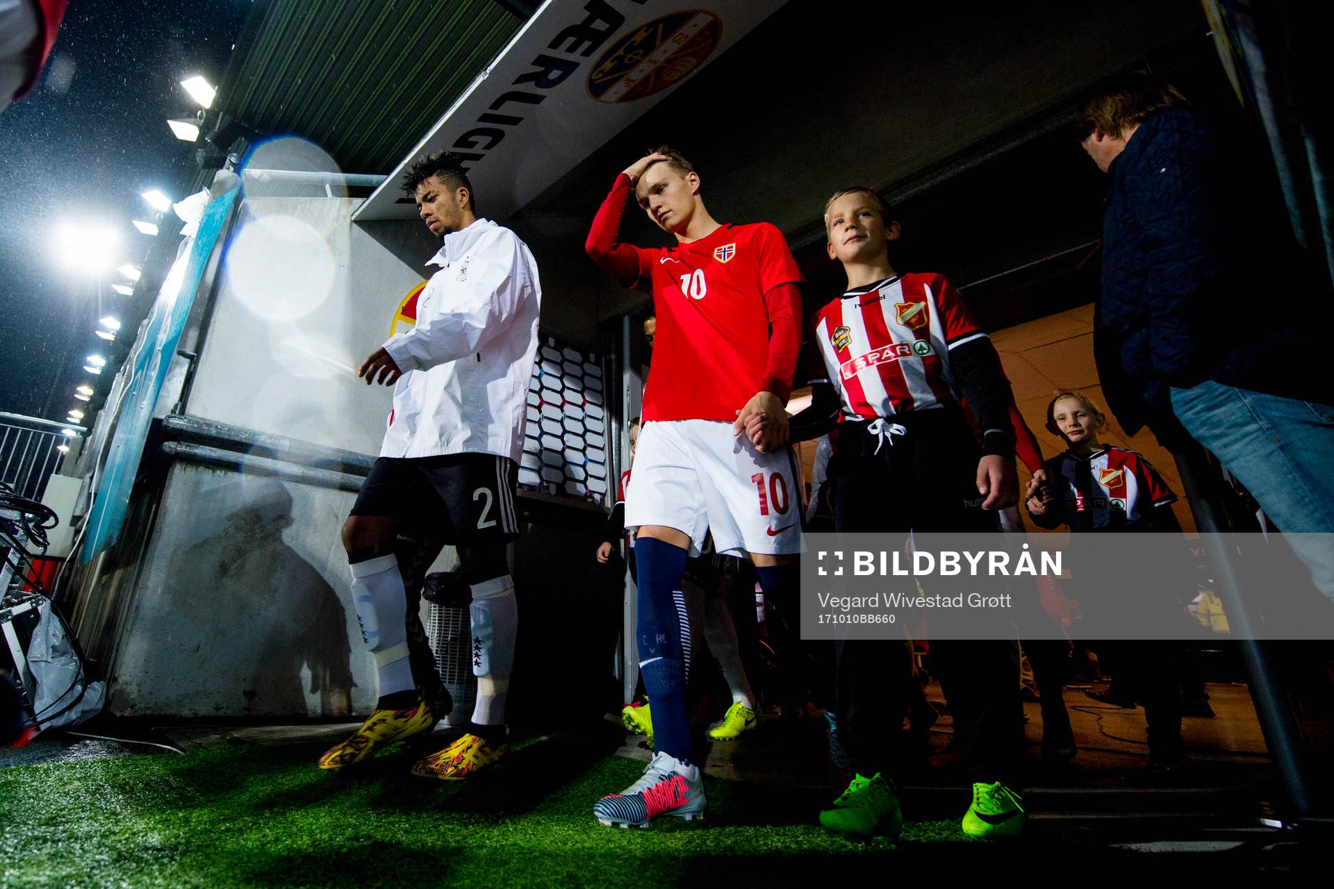 Martin Ødegaard of Norway enters the pitch