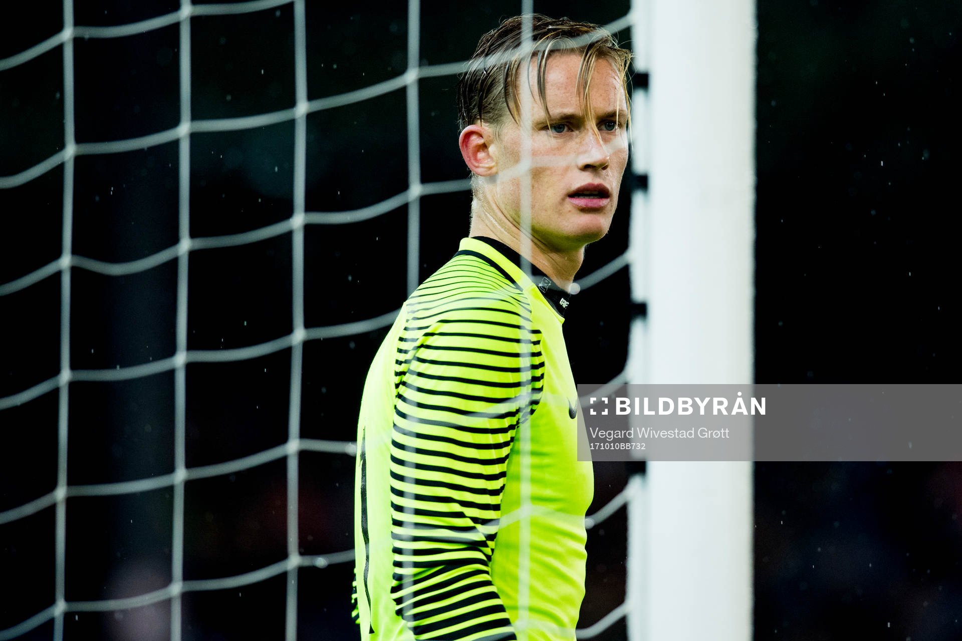 Goalkeeper Sondre Rossbach of Norway