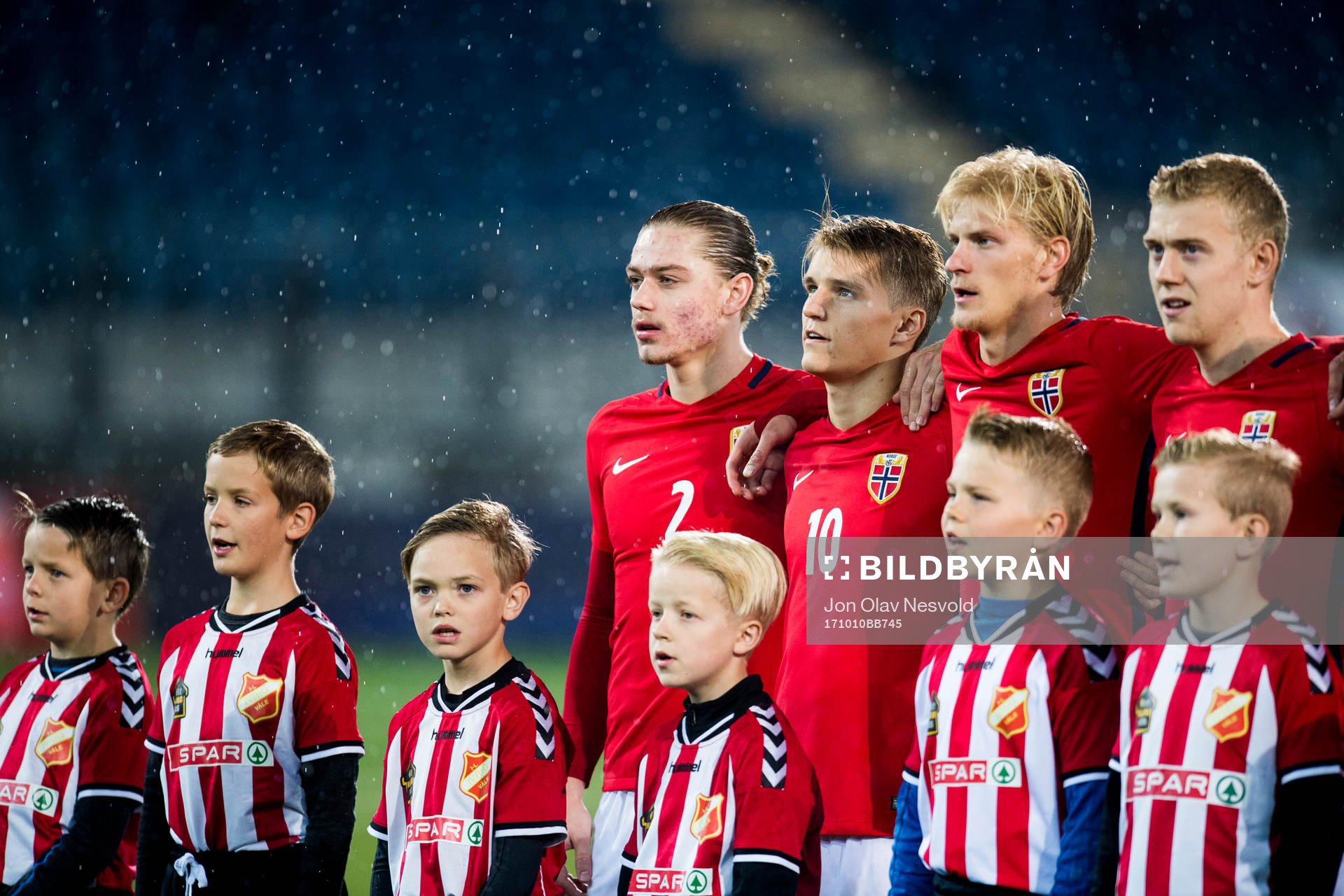 Julian Ryerson, Martin Ødegaard, Morten Thorsby and Henrik
