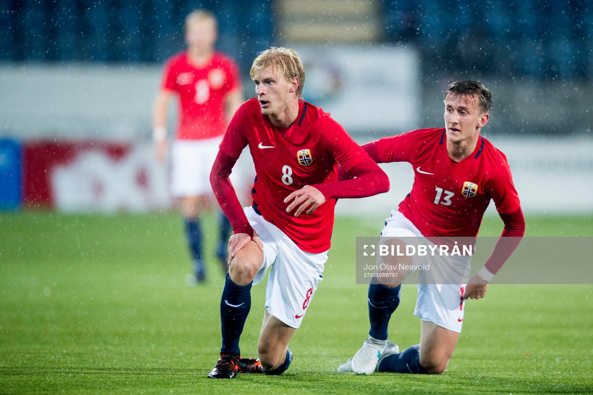 Morten Thorsby and Erlend Reitan of Norway