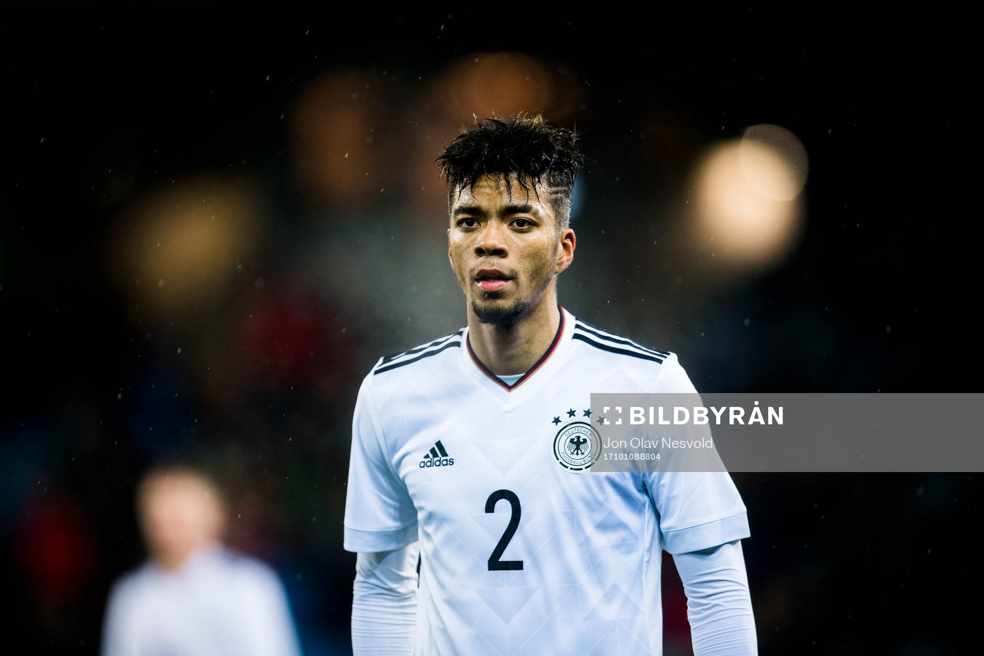 Benjamin Henrichs of Germany during the UEFA European Under-21 Qualifier match between Norway and Germany on October 10, 2017 in Drammen.