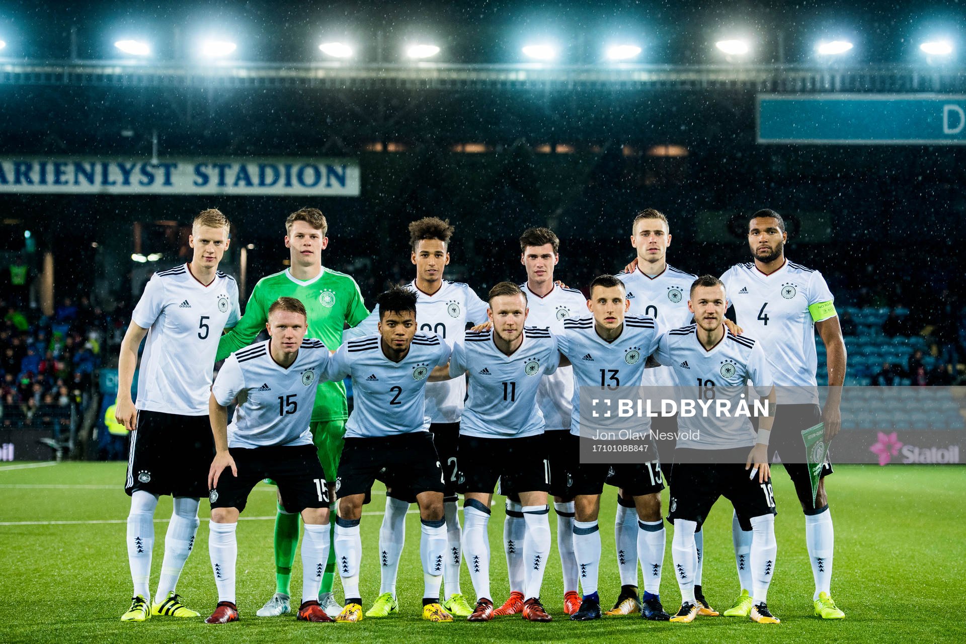 The players of Germany pose for a team photo