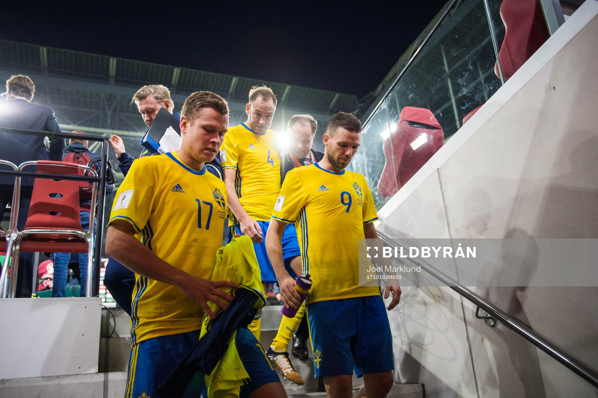 Sveriges Viktor Claesson, Andreas Granqvist och Marcus Berg
