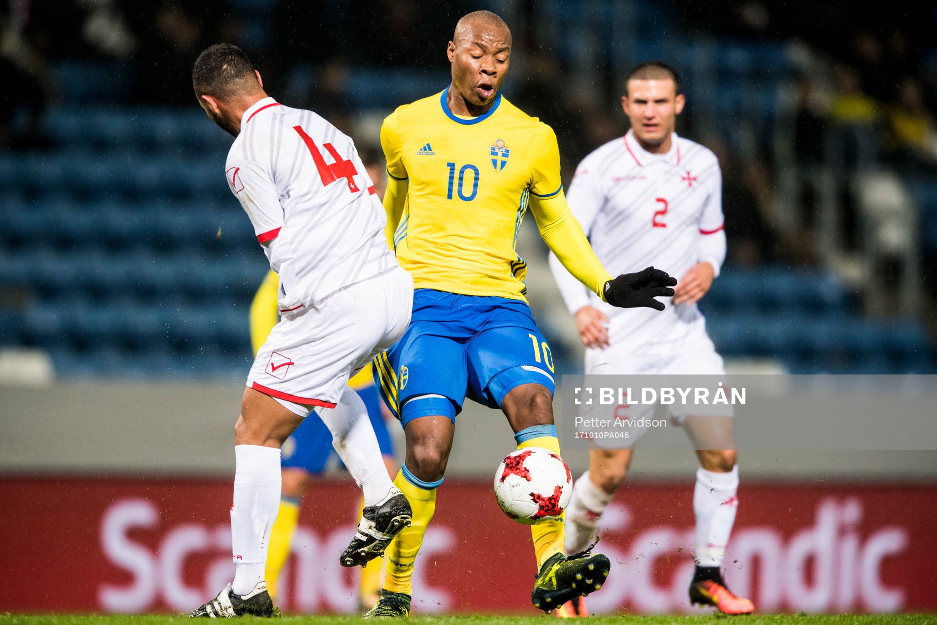 Sveriges Carlos Strandberg och Maltas Karl Micallef