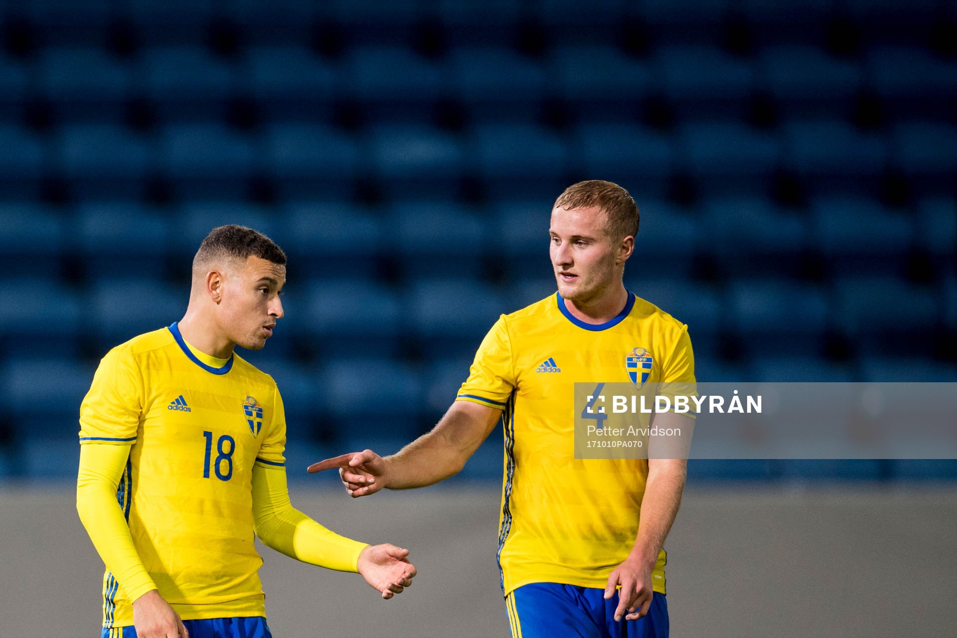 Sveriges Jordan Larsson och Franz Brorsson