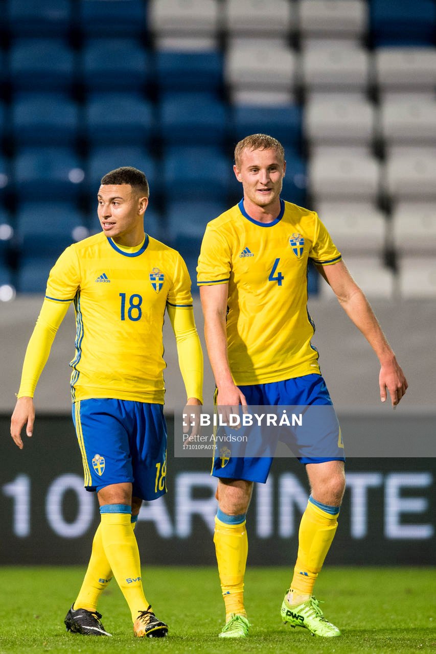 Sveriges Jordan Larsson och Franz Brorsson