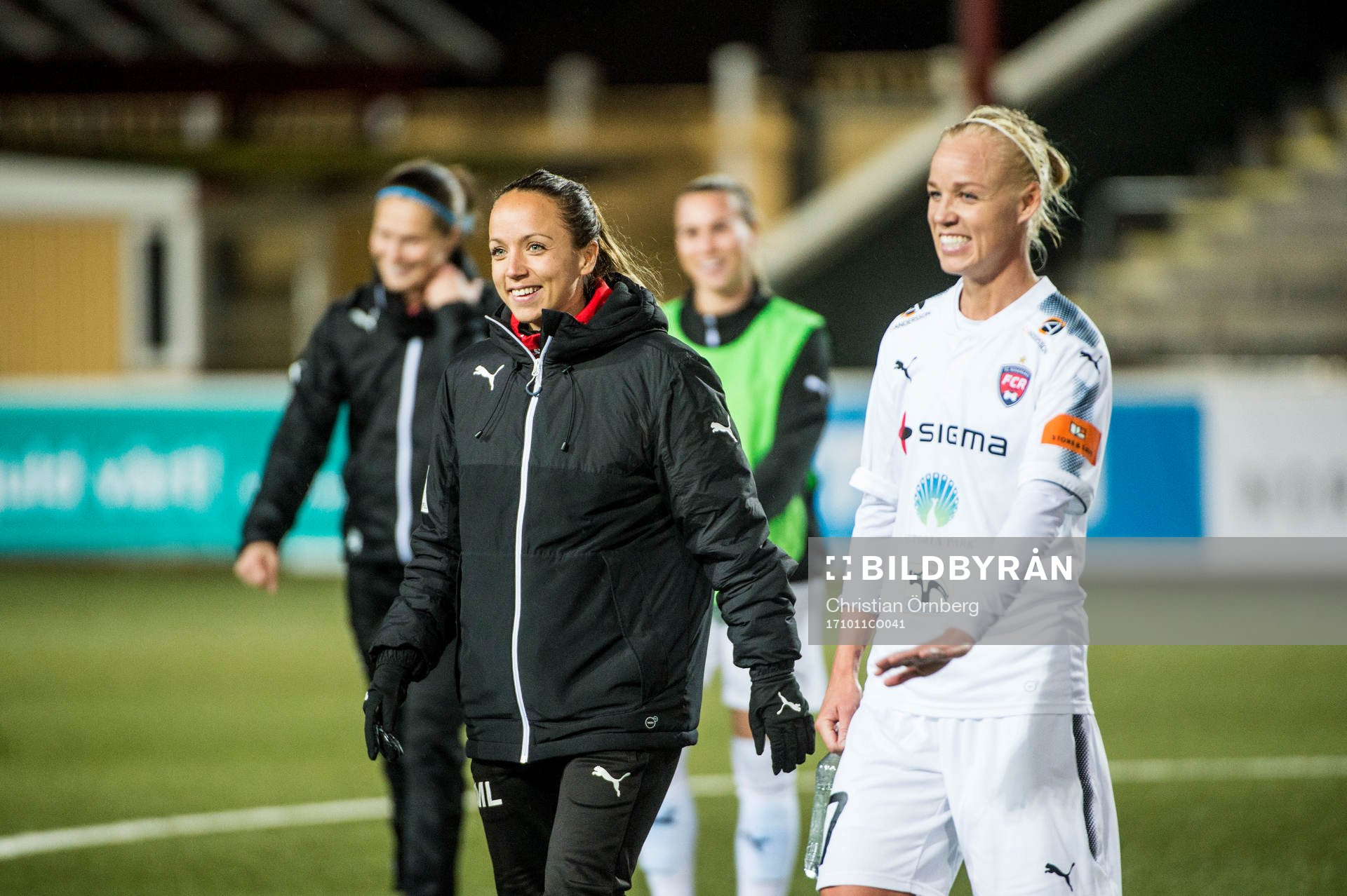 Rosengårds tränare Malin Levenstad och Caroline Seger