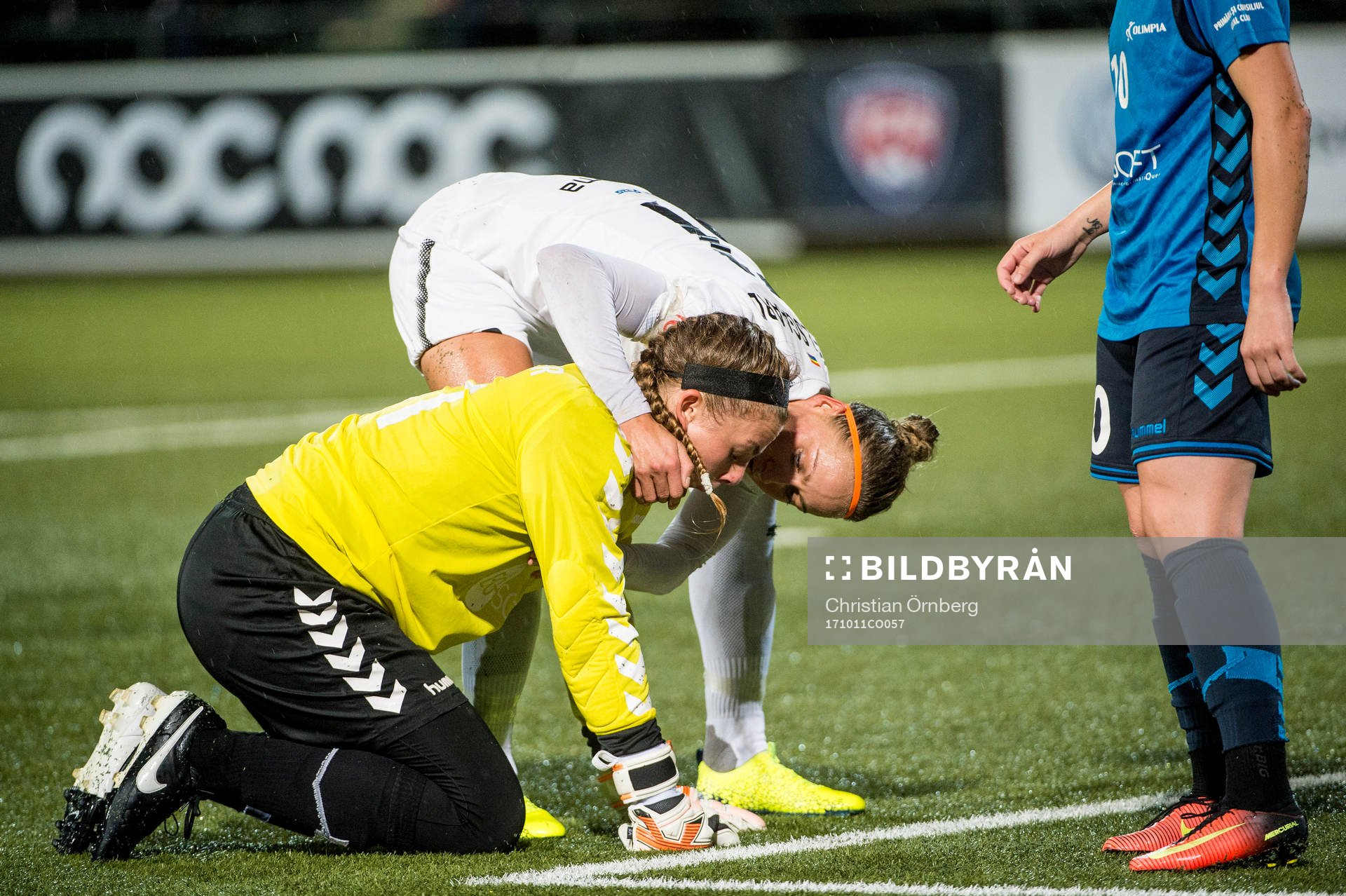 Rosengårds Sanne Troelsgaard Nielsen tittar till Olimpia