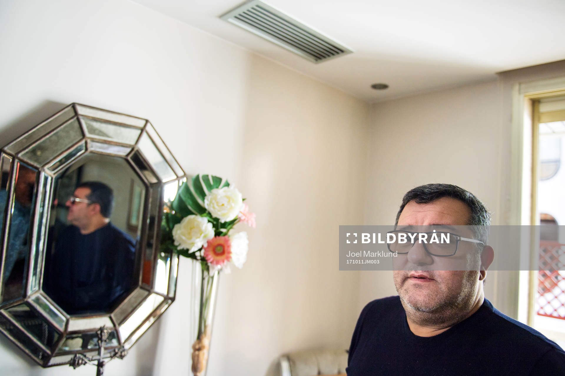 Spelaragenten Mino Raiola som företräder ett stort antal