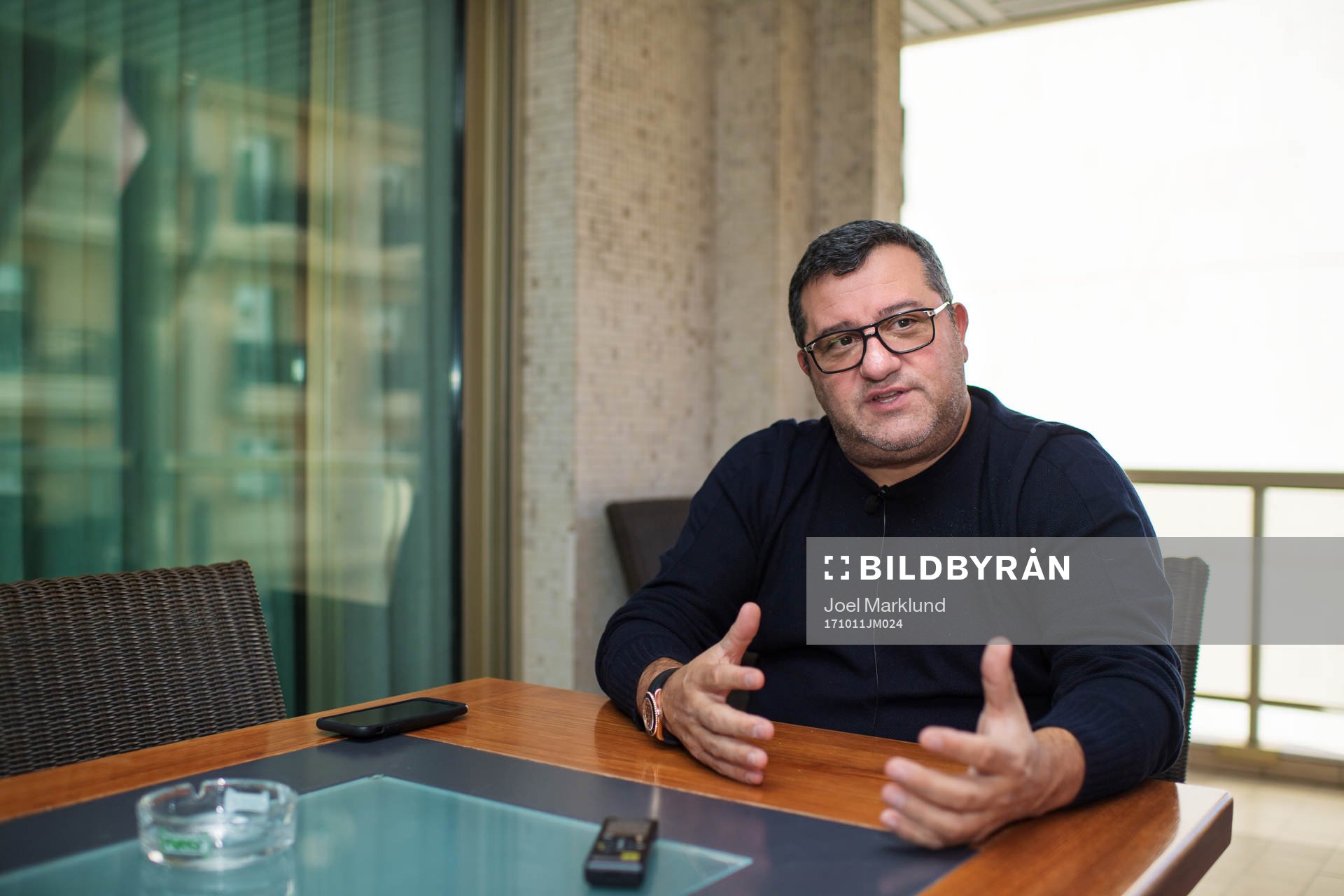 Spelaragenten Mino Raiola som företräder ett stort antal