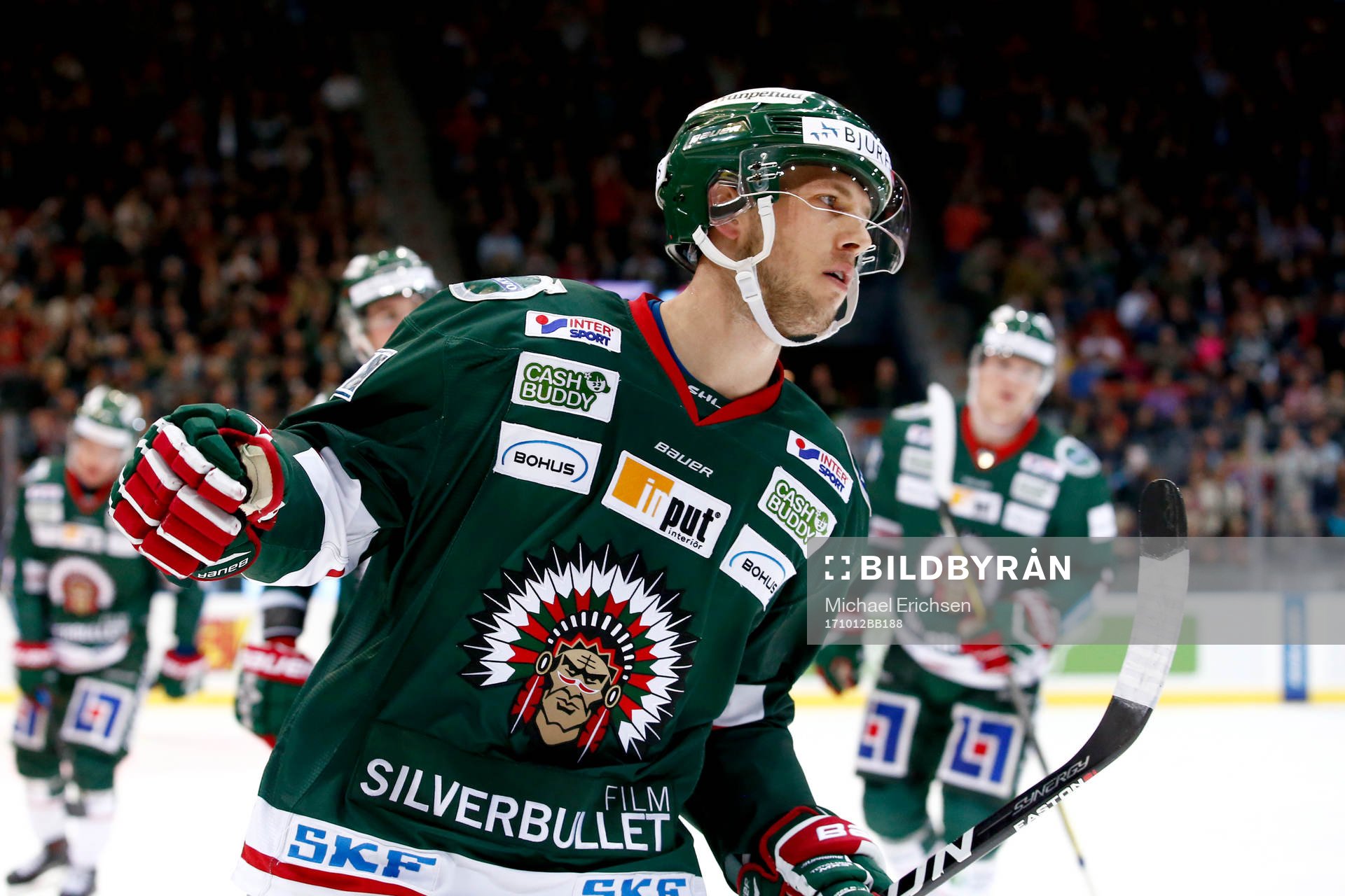 Frölundas Matt Donovan jublar