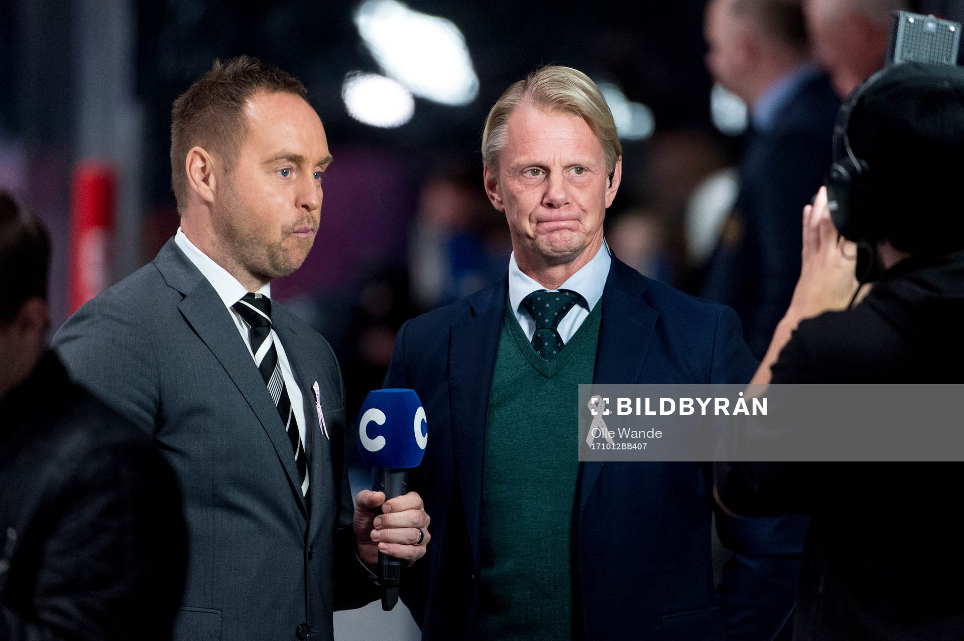 Cmores kommentatorteam Johan Edlund och Niklas Wikegård