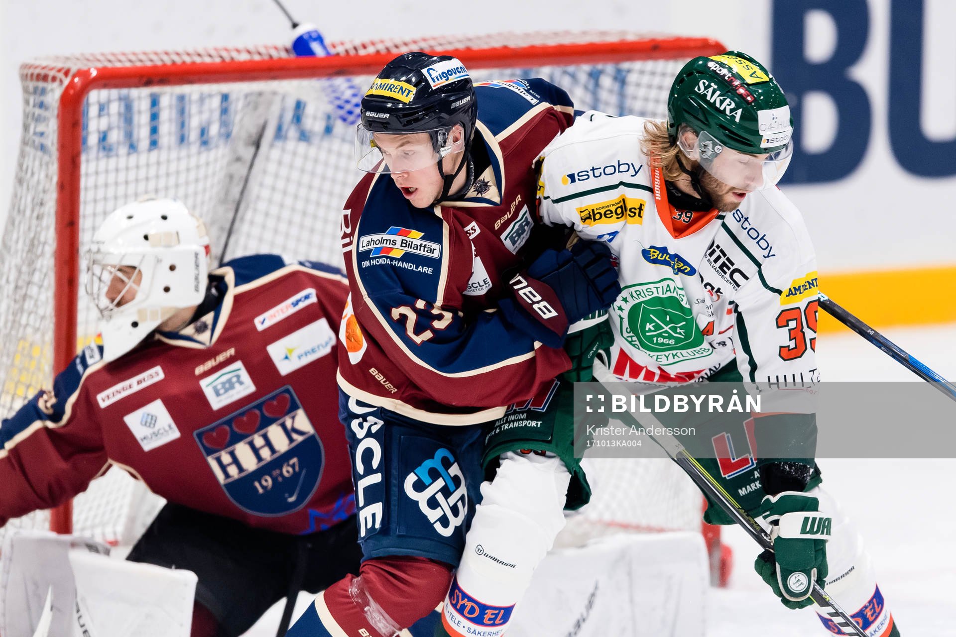 Halmstads Robin Holm och Kristianstads  Roger Olsson